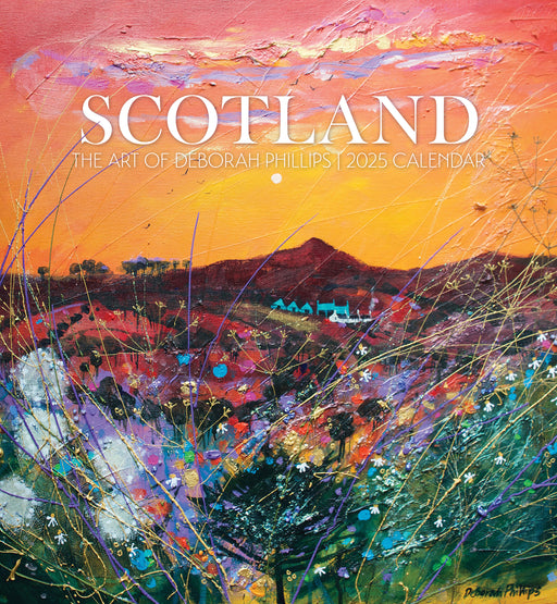 Scotland: The Art of Deborah Phillips 2025 Wall Calendar_Front_Flat