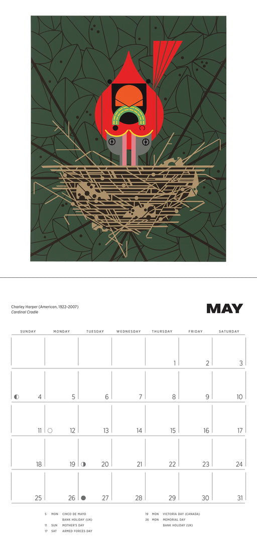 Charley Harper 2025 Mini Wall Calendar_Interior_1