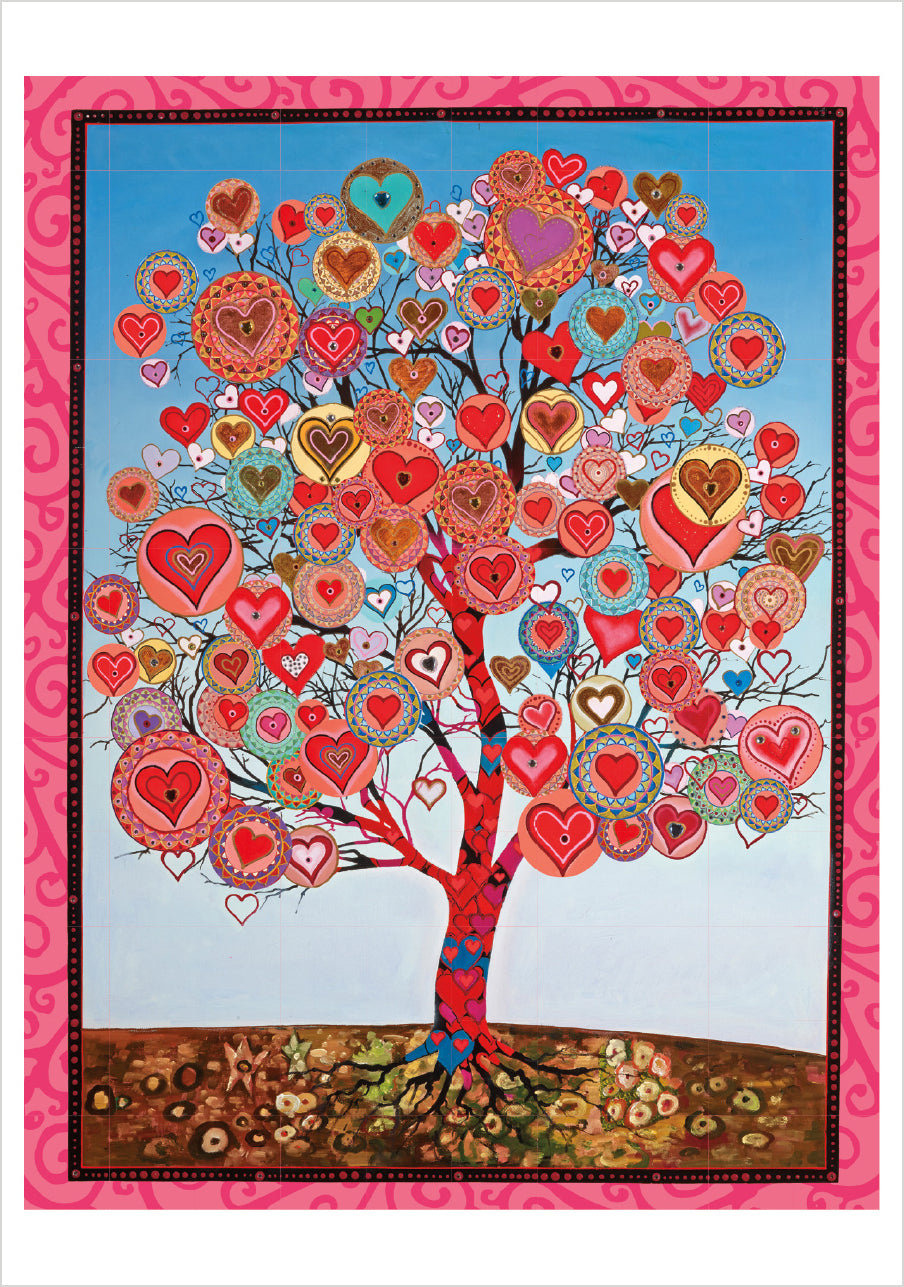 Paul Heussenstamm: Tree of Lovers Birthday Card_Front_Flat