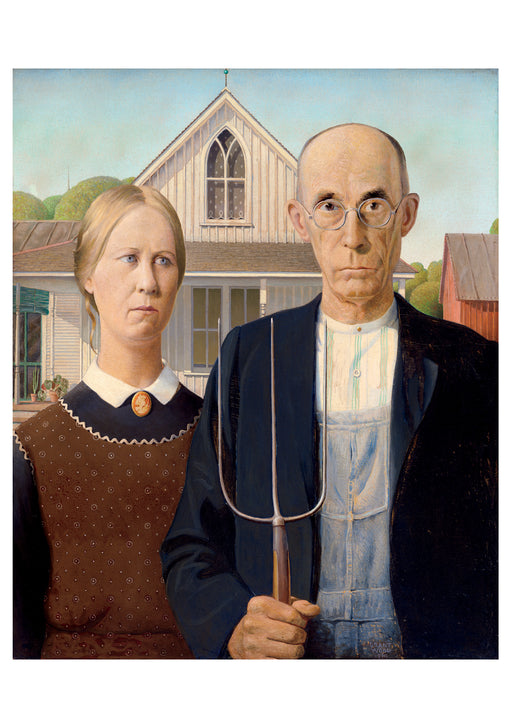 Grant Wood: American Gothic Notecard_Front_Flat