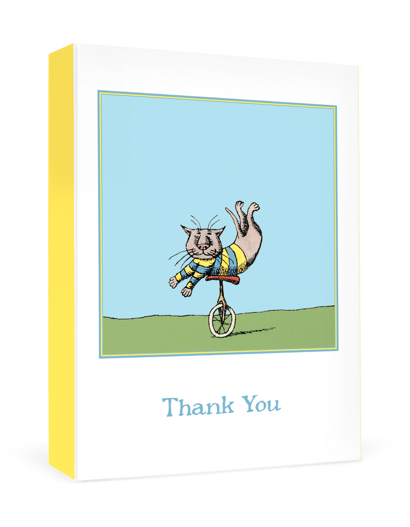 Edward Gorey: Unicycle Cat Boxed Thank You Notes – Pomegranate