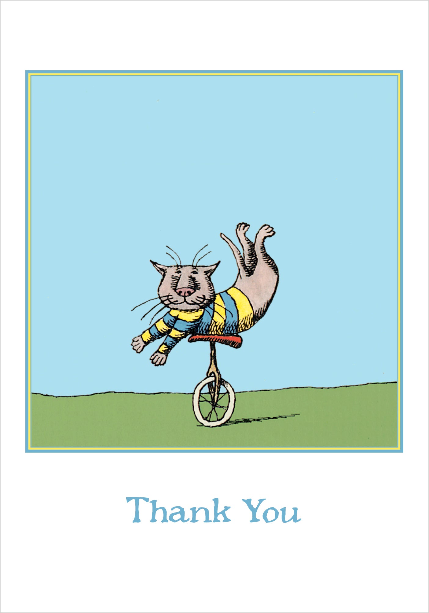 Edward Gorey: Unicycle Cat Boxed Thank You Notes – Pomegranate