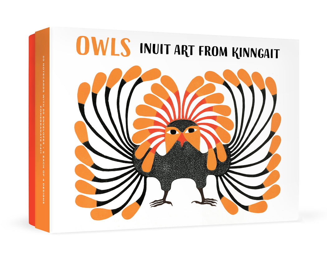 Owls: Inuit Art from Kinngait Boxed Notecards_Front_3D