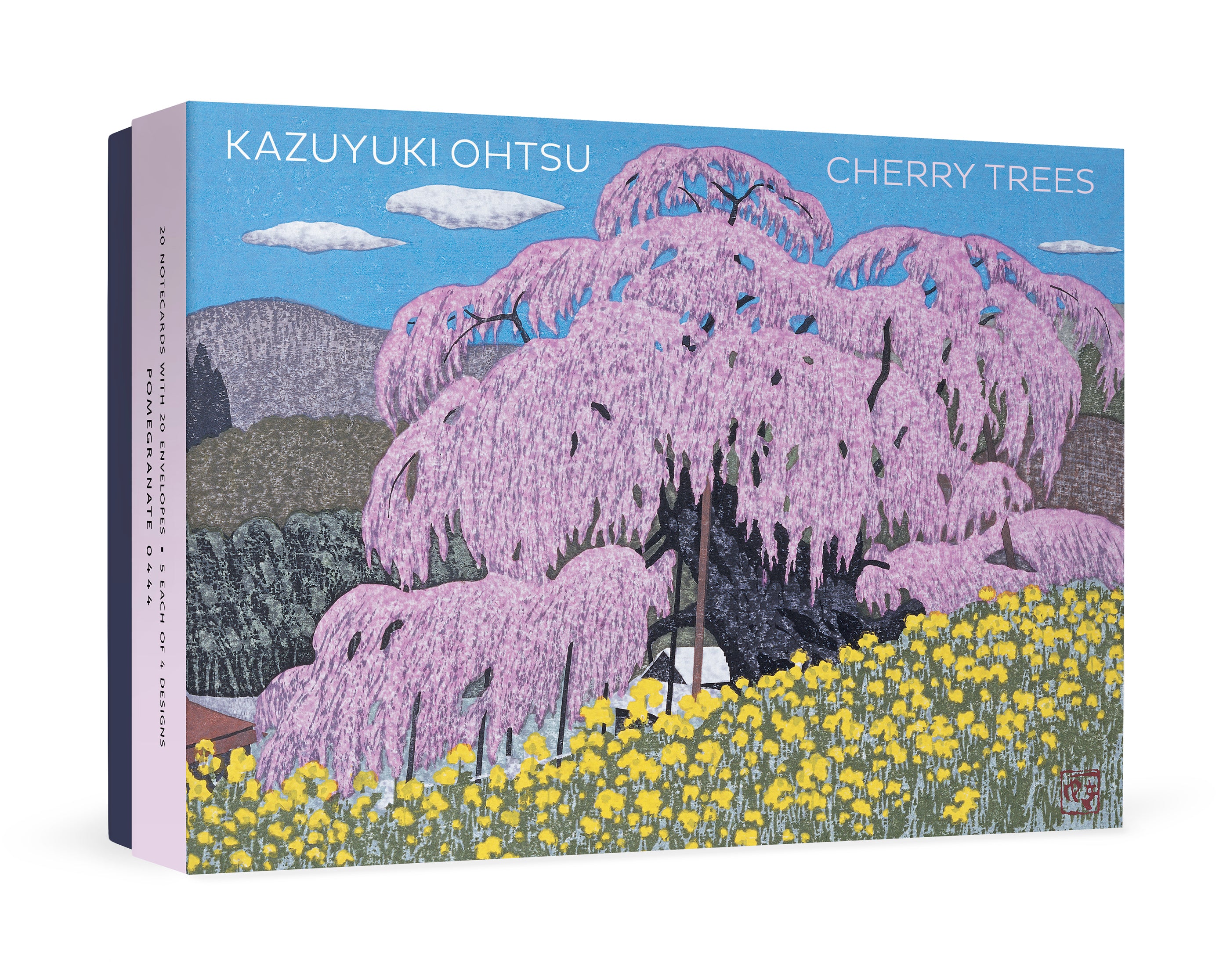 Kazuyuki Ohtsu: Cherry Trees Boxed Notecard Assortment – Pomegranate