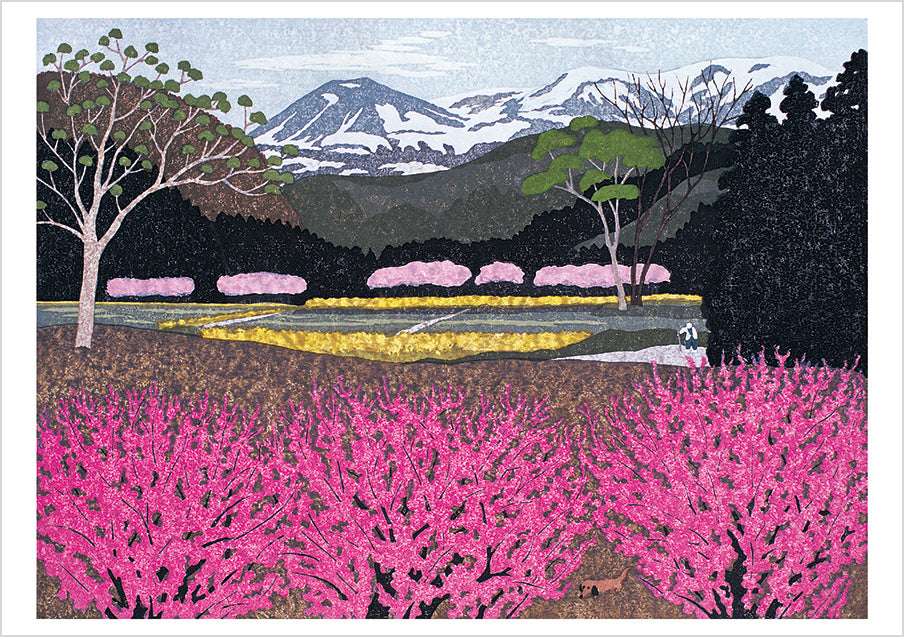 Kazuyuki Ohtsu: Cherry Trees Boxed Notecard Assortment – Pomegranate