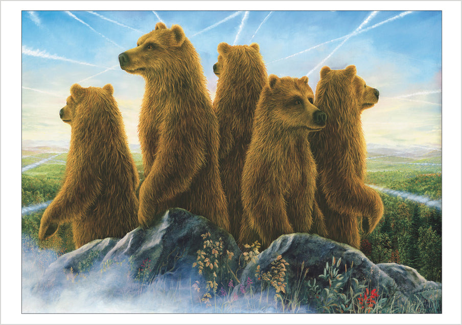 Bears by Bissell Boxed Notecard Assortment – Pomegranate