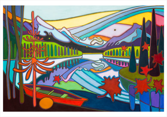 Canadian Rockies: The Art of Darlene Kulig Boxed Notecard Assortment_Front_3D