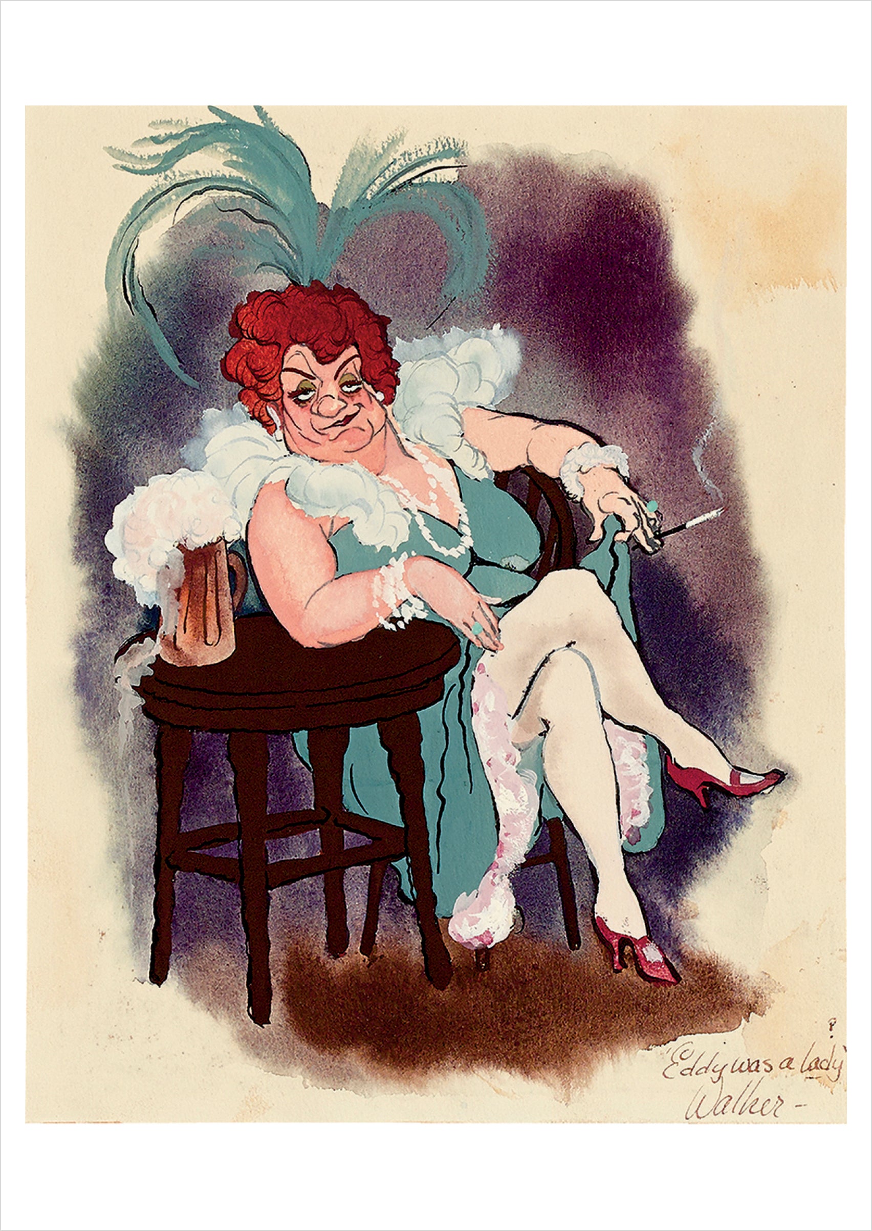 Alanson B. Walker: Eddy Was a Lady Postcard – Pomegranate