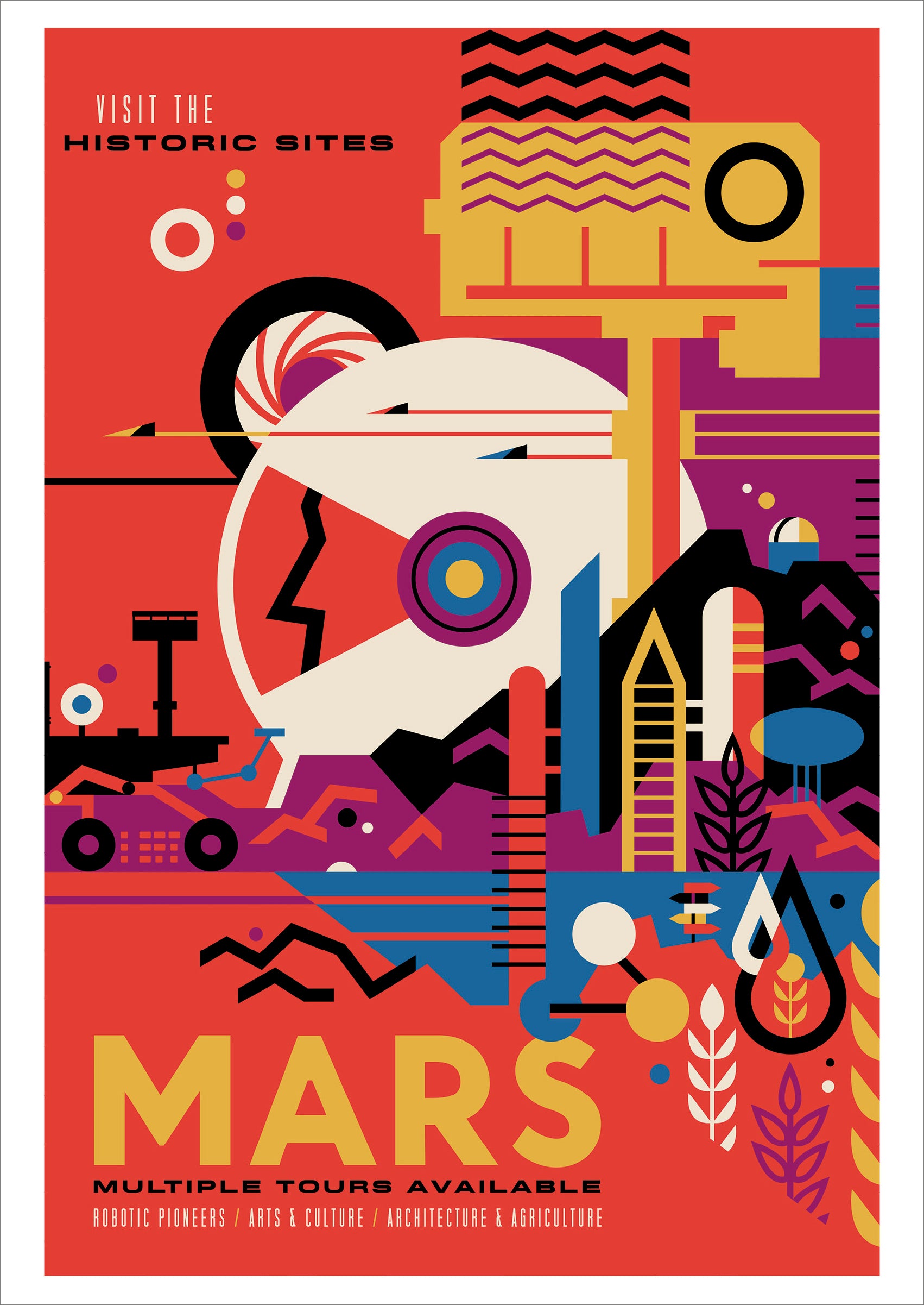 Visions of the Future: Mars Postcard – Pomegranate