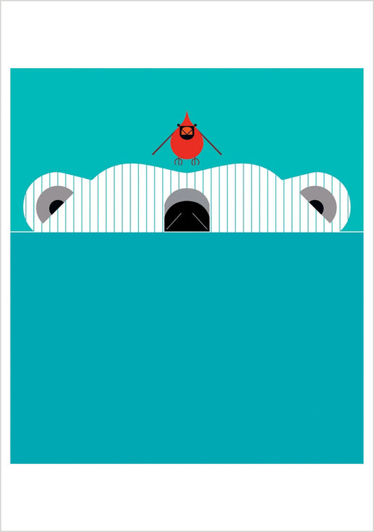 Charley Harper: Scary Scenario Notecard_Front_Flat