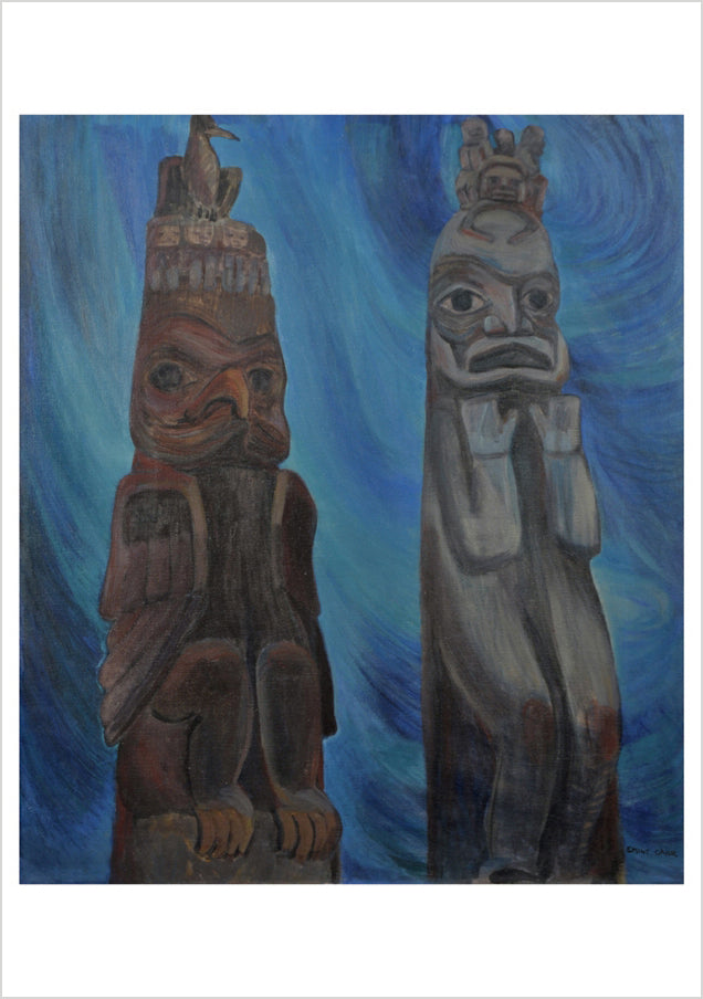 Emily Carr: Kitwancool Poles Notecard_Front_Flat