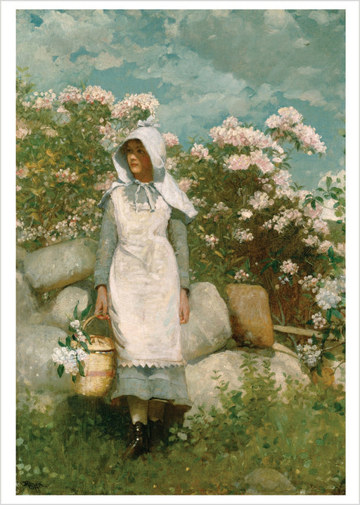 Winslow Homer: Girl and Laurel Notecard_Front_Flat