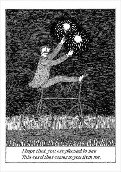 Edward Gorey: Pleased to See Notecard – Pomegranate
