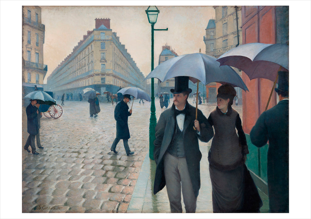 Gustave Caillebotte: Paris Street; Rainy Day Notecard – Pomegranate