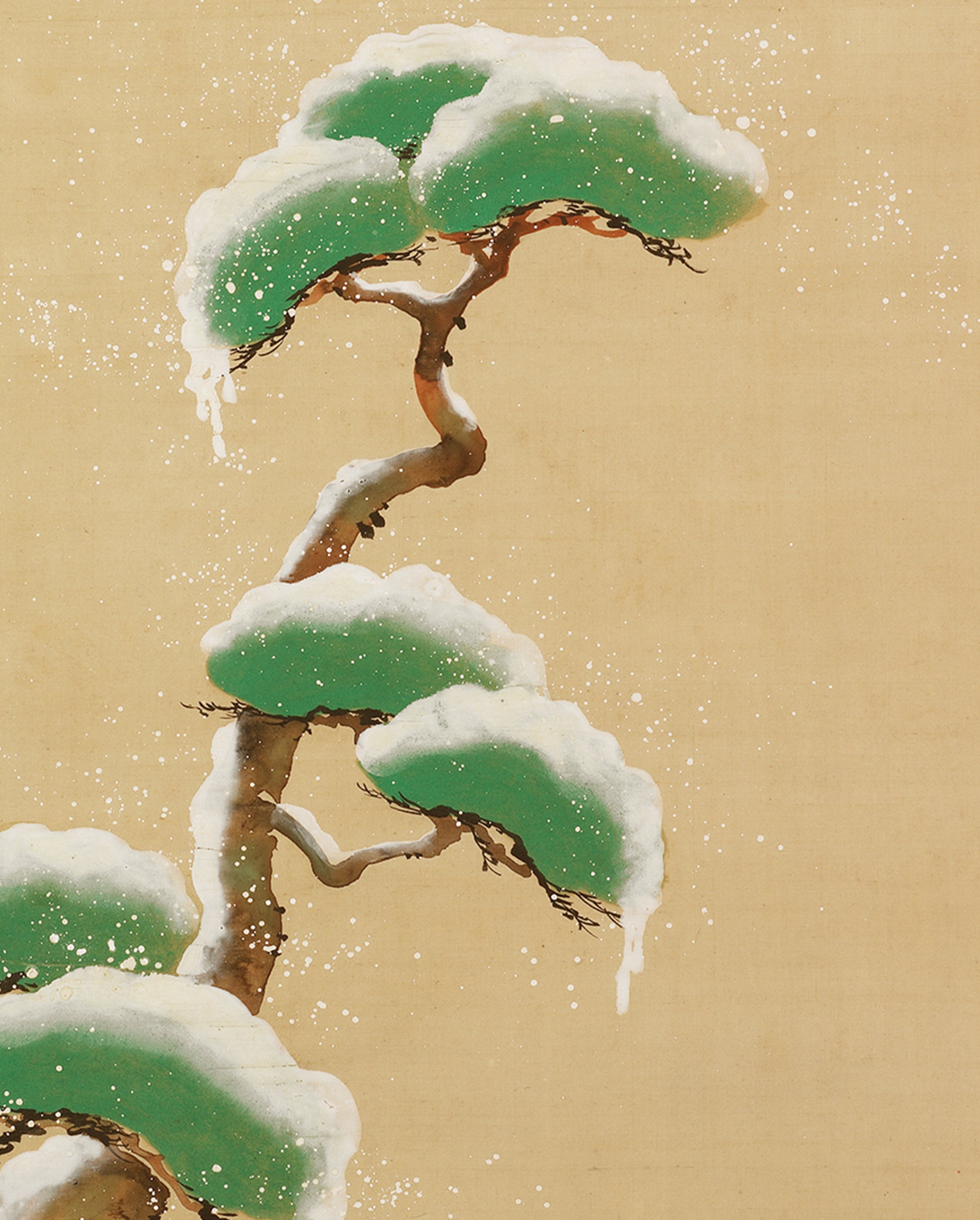 Sakai Hōitsu: Triptych of the Seasons: Snow-Clad Pine Bookmark
