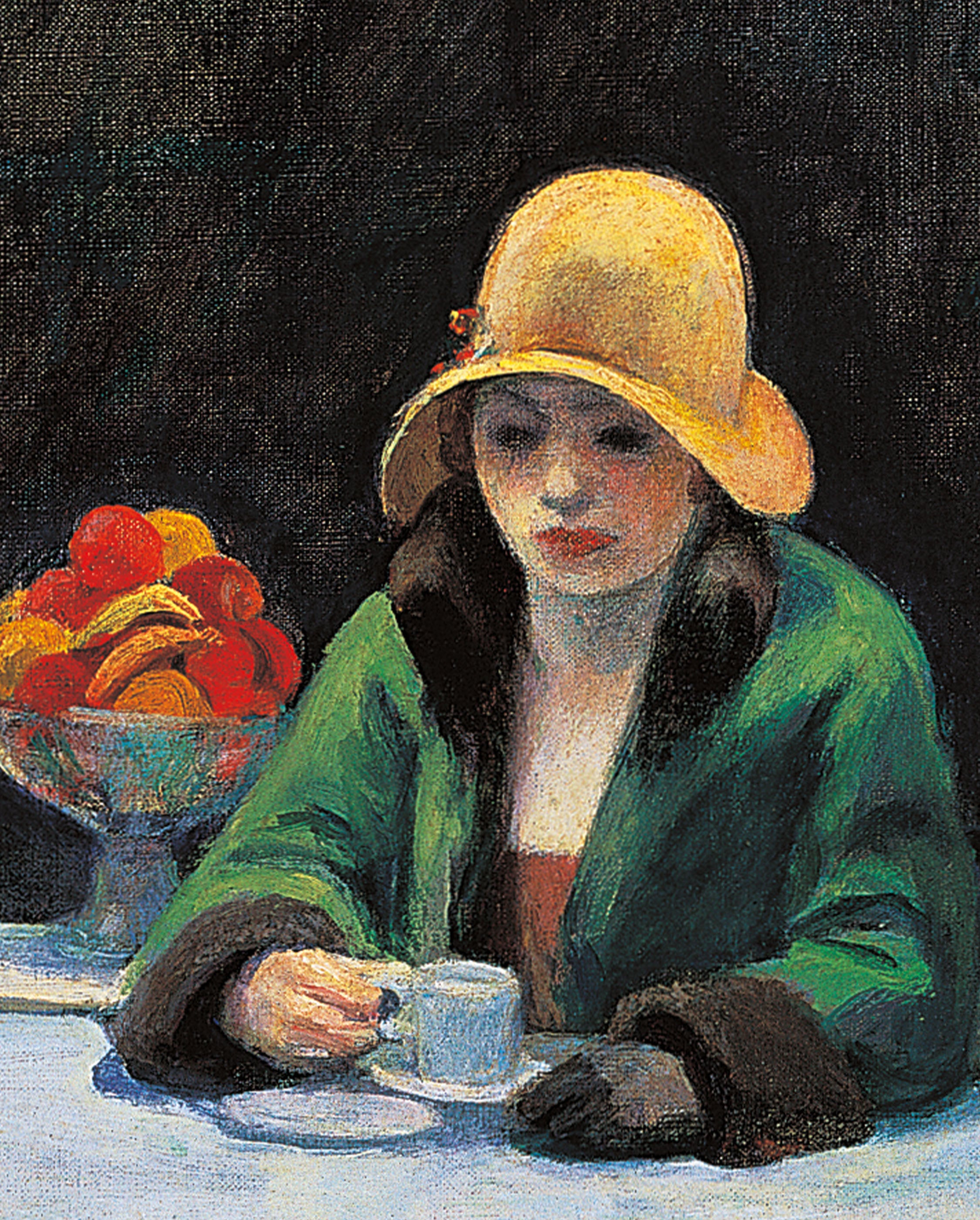 Edward Hopper: Automat Bookmark – Pomegranate