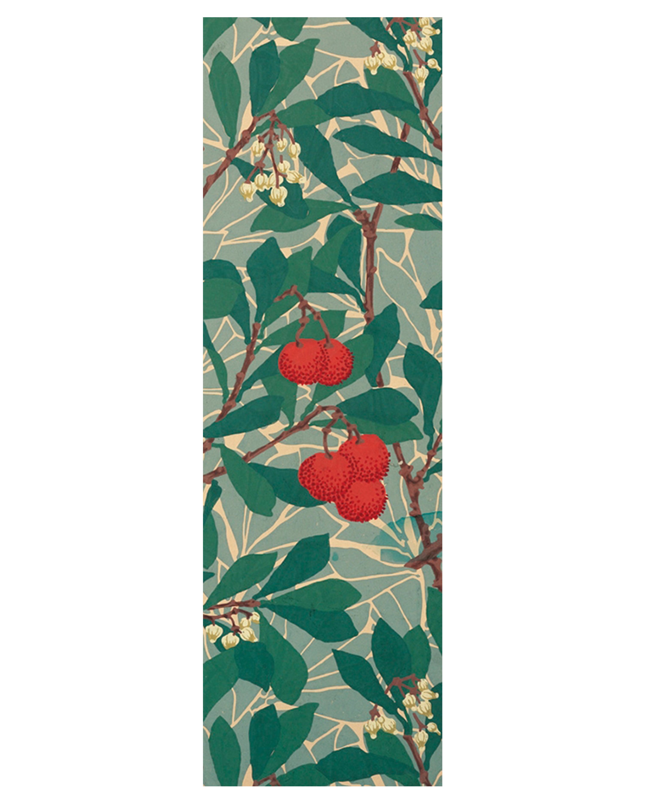 William Morris: Arbutus Pattern Bookmark – Pomegranate