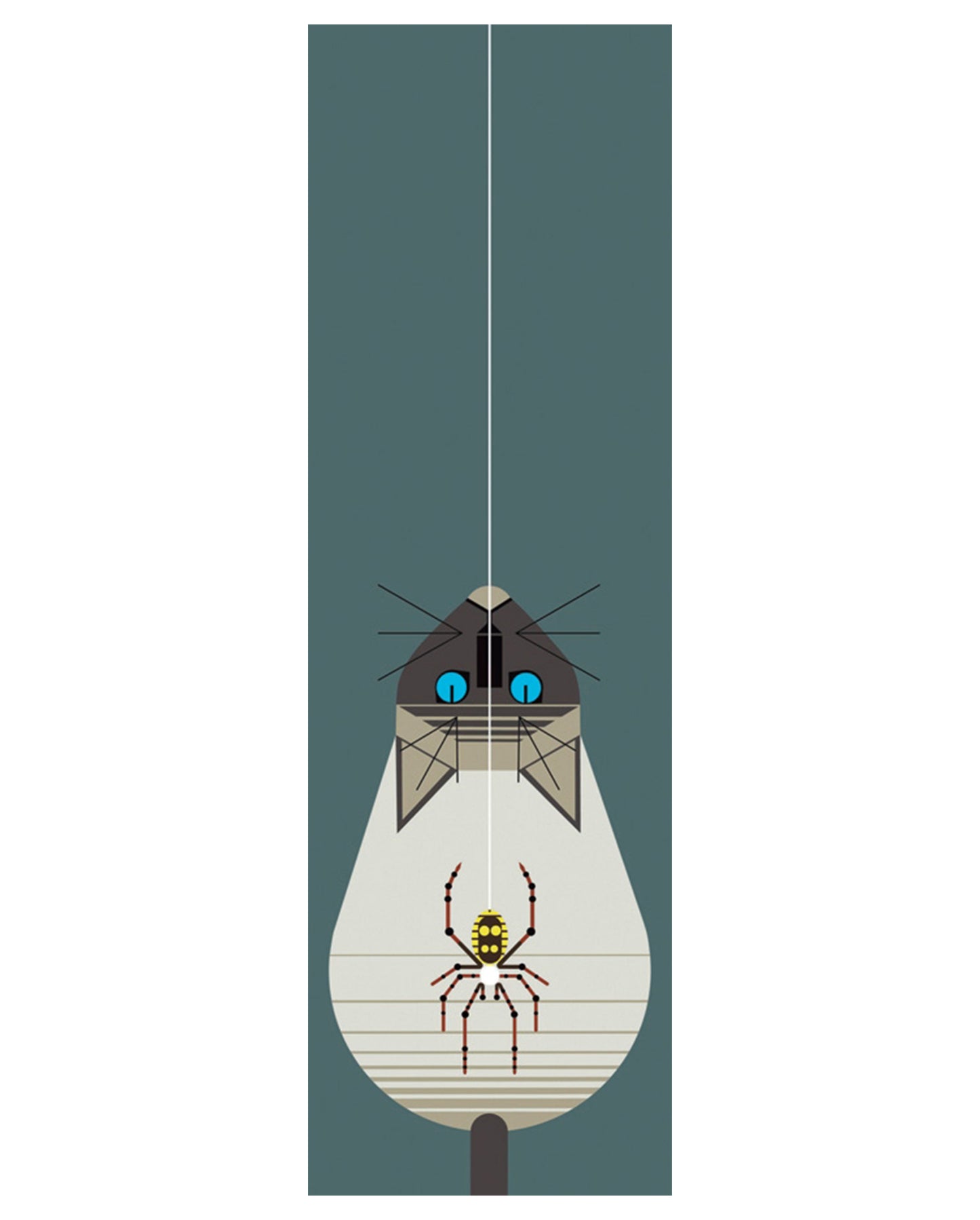 Charley Harper: Along Came a Spider Bookmark_Front_Flat