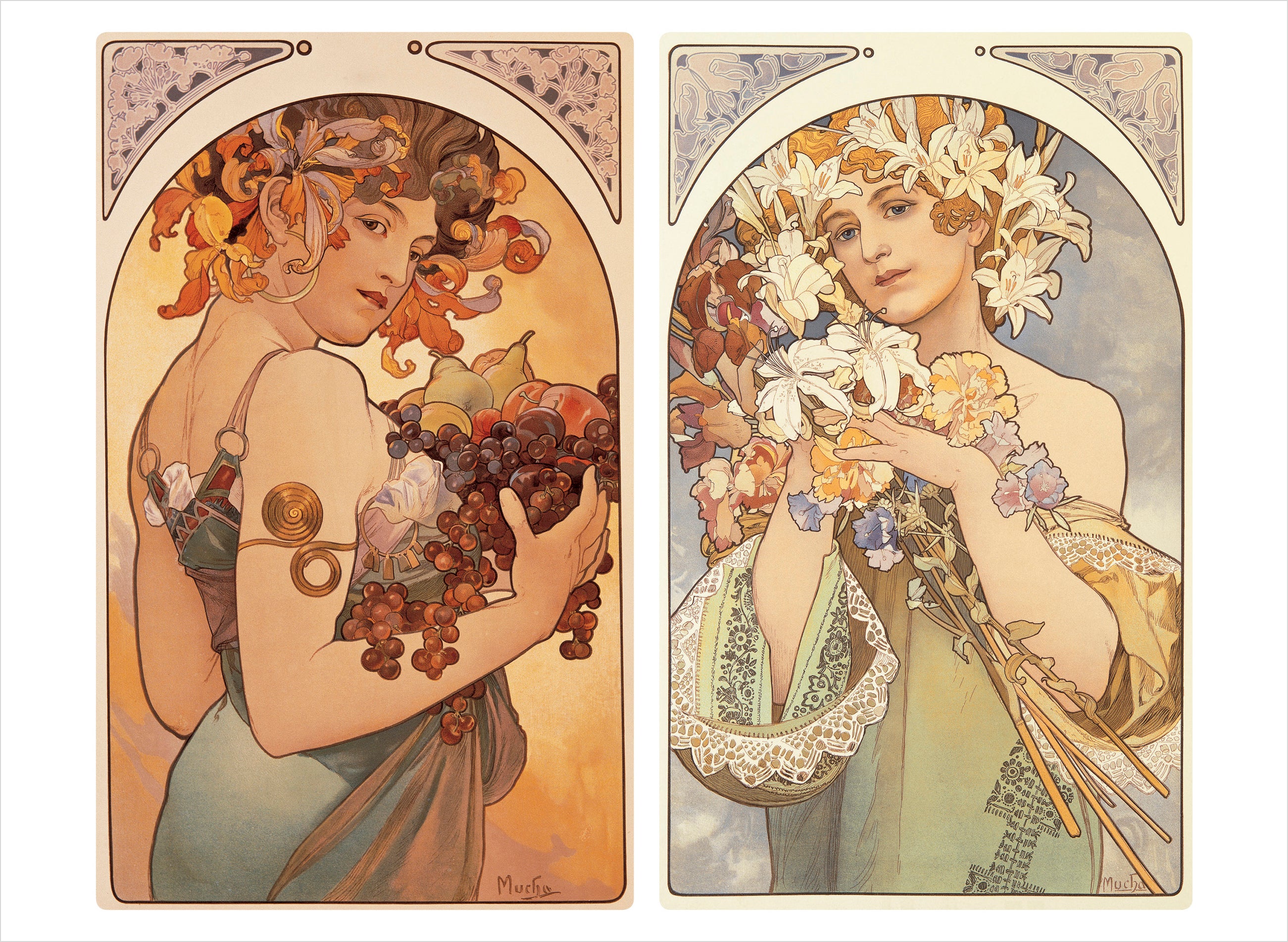 Alphonse Mucha Book of Postcards – Pomegranate