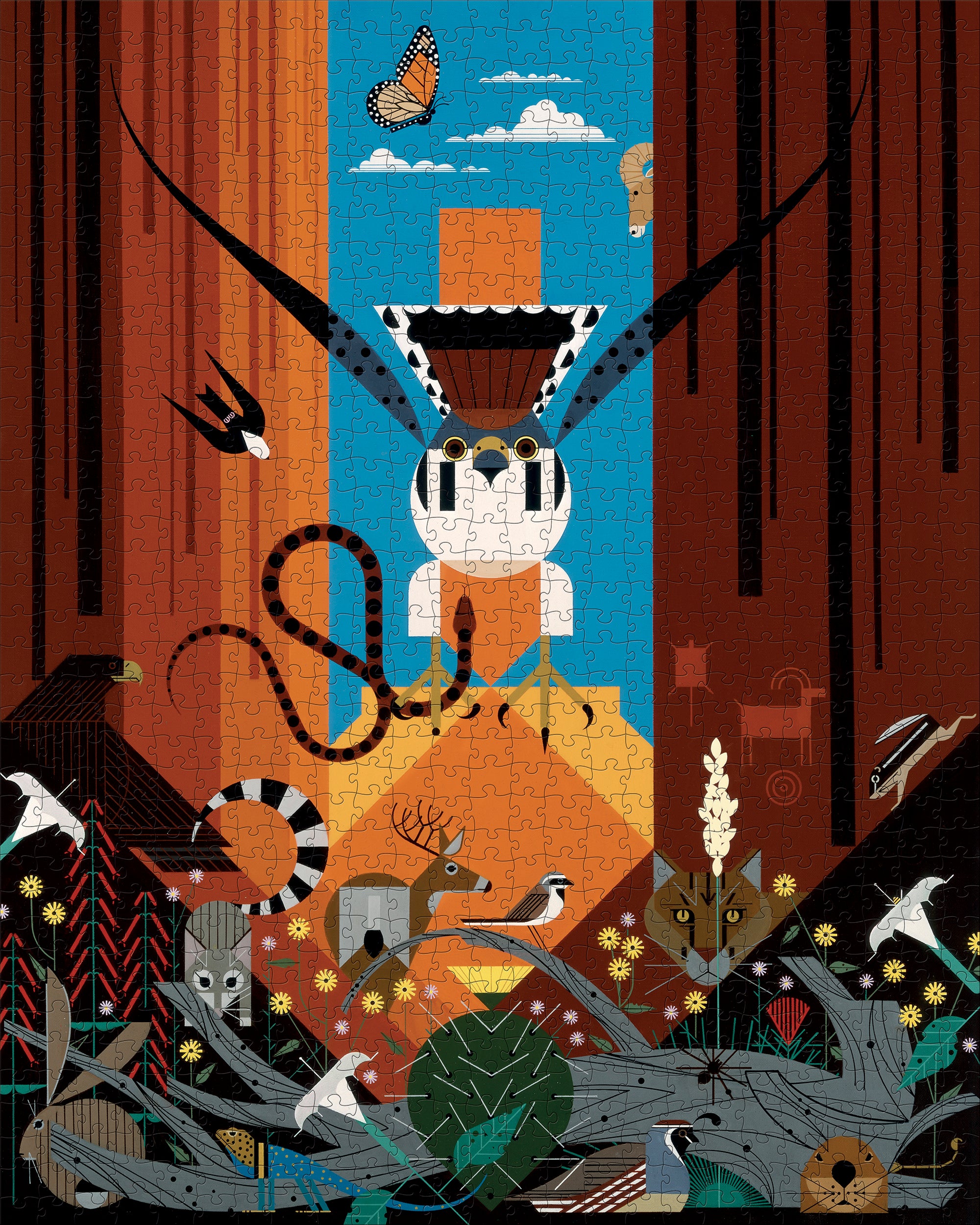 Charley Harper: Canyon Country 1000-Piece Jigsaw Puzzle – Pomegranate