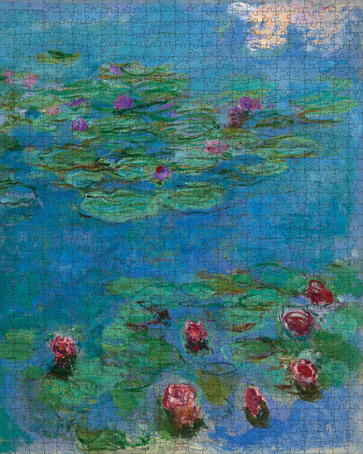 Moruska Puzzle Nénuphars de Claude Monet, 1000 pièces, Puzzles d'art pour Adultes, Collection muséale, peintures célèbres Moruska Puzzle Nénuphars de Claude Monet, 1000 pièces, Puzzles d'art pour Adultes, Collection muséale, peintures célèbres
