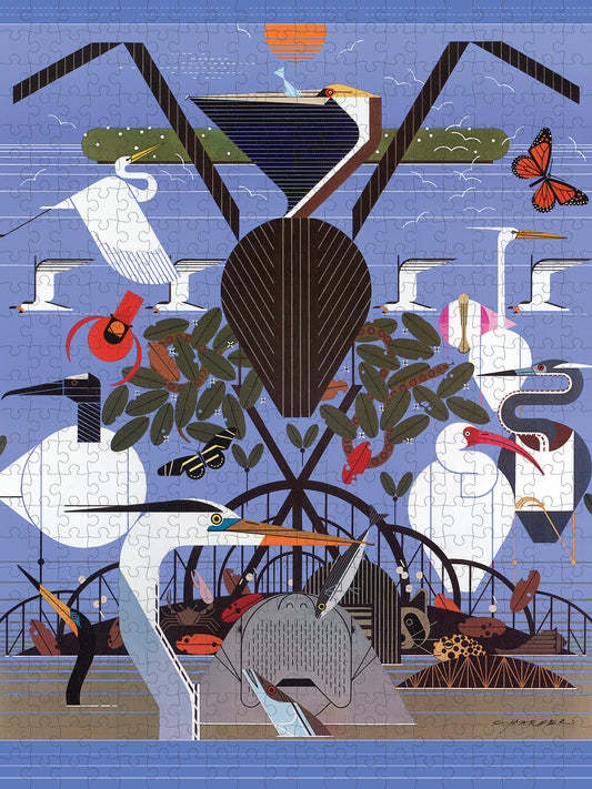 Charley Harper: Coastal Creatures 500-Piece Jigsaw Puzzle_Primary