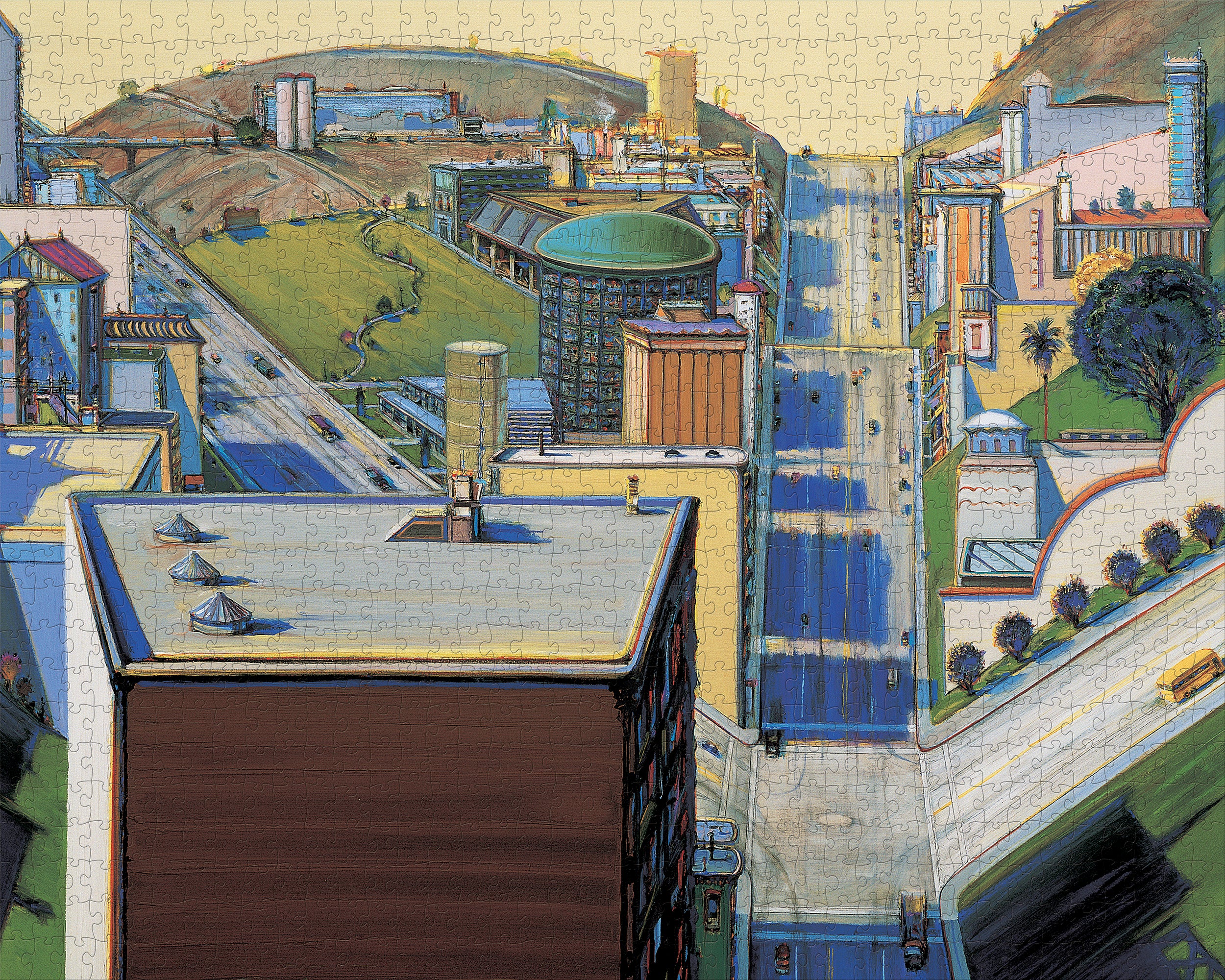 Wayne Thiebaud: Valley Streets 1000-Piece Jigsaw Puzzle – Pomegranate