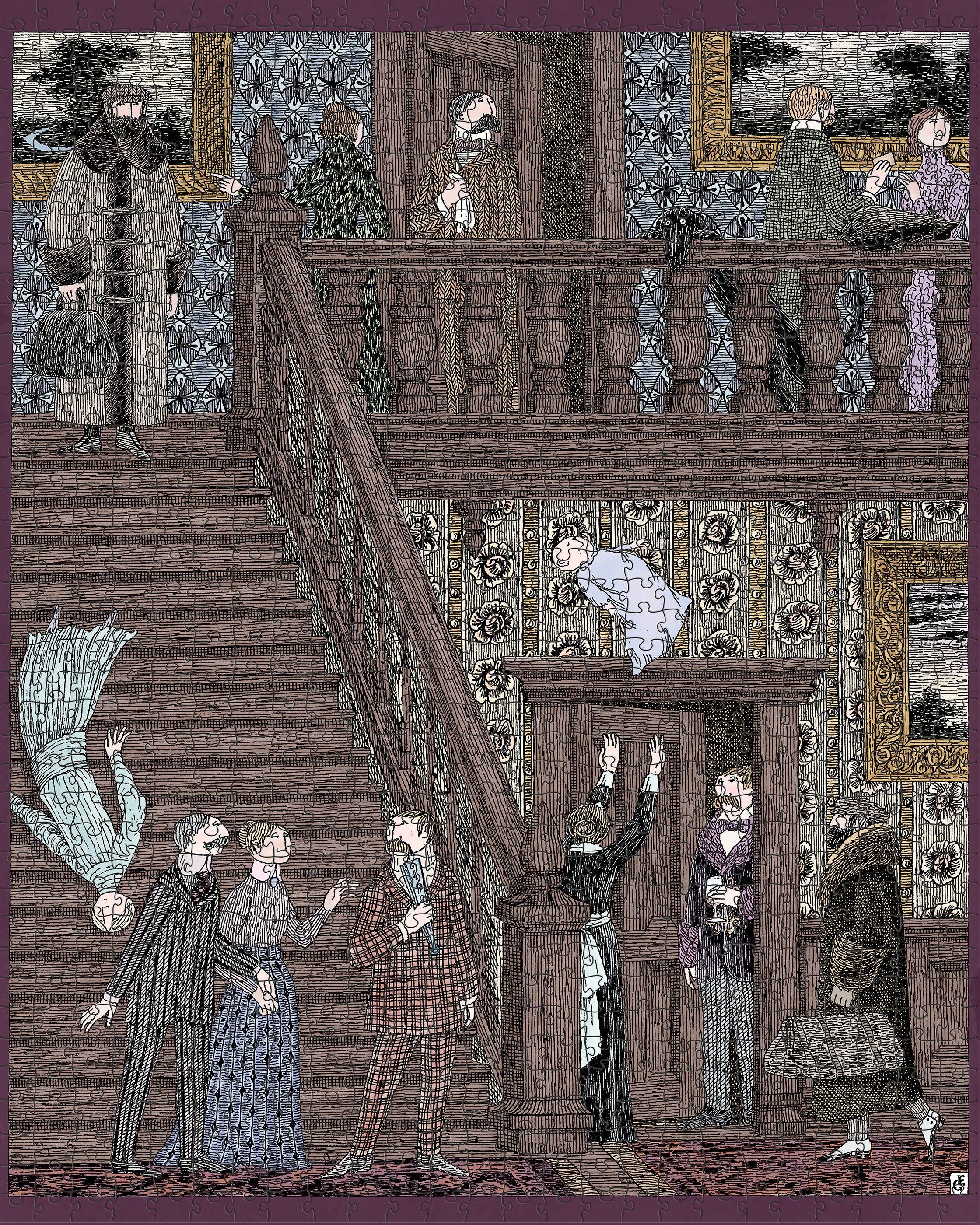 Edward Gorey: Baby Toss 1000-Piece Jigsaw Puzzle – Pomegranate