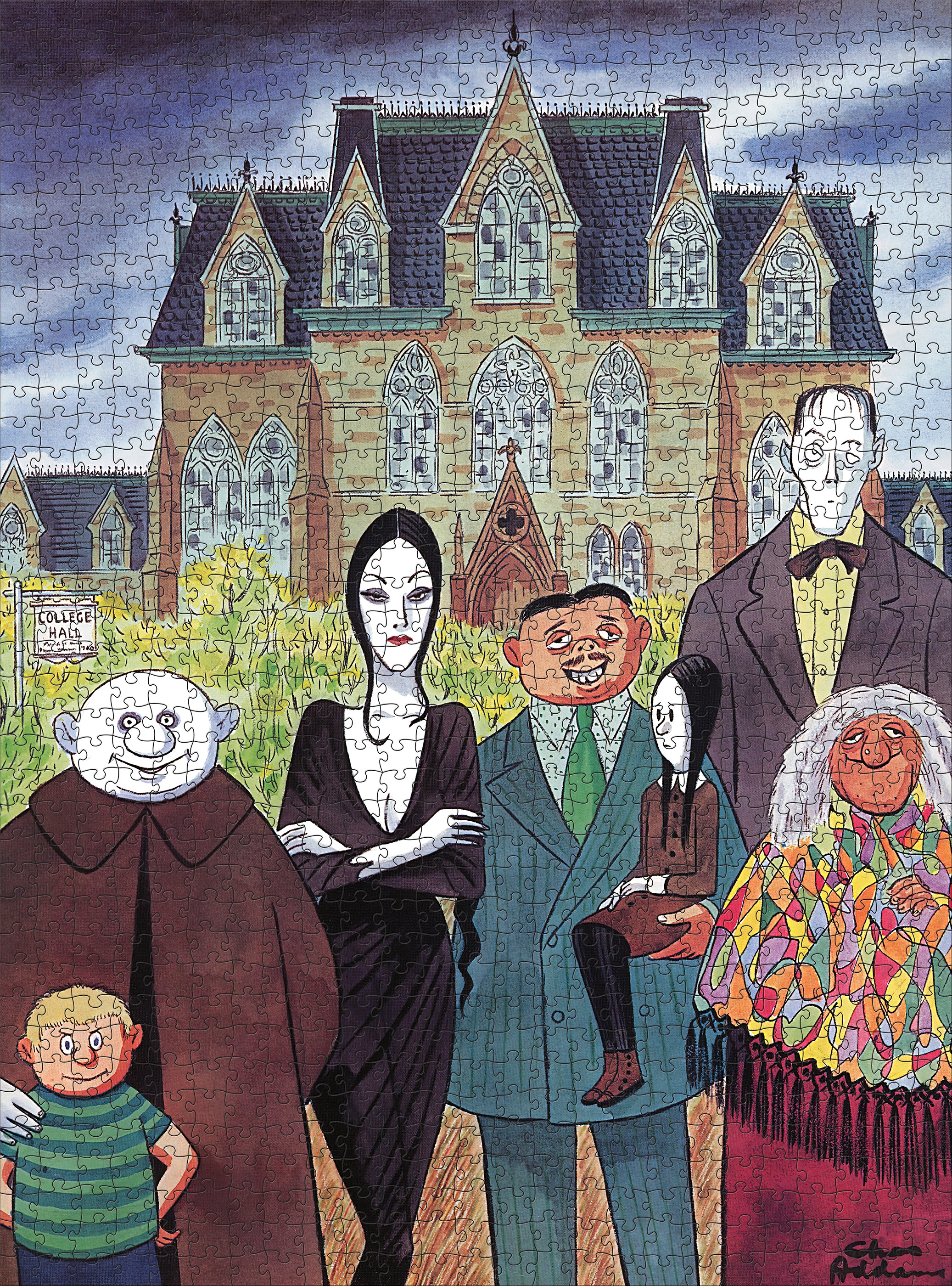 ADAMS アダムス 農村風景 プレート 皿 18cm 5枚セット The Addams Family 1000-Piece Jigsaw Puzzle – Pomegranate