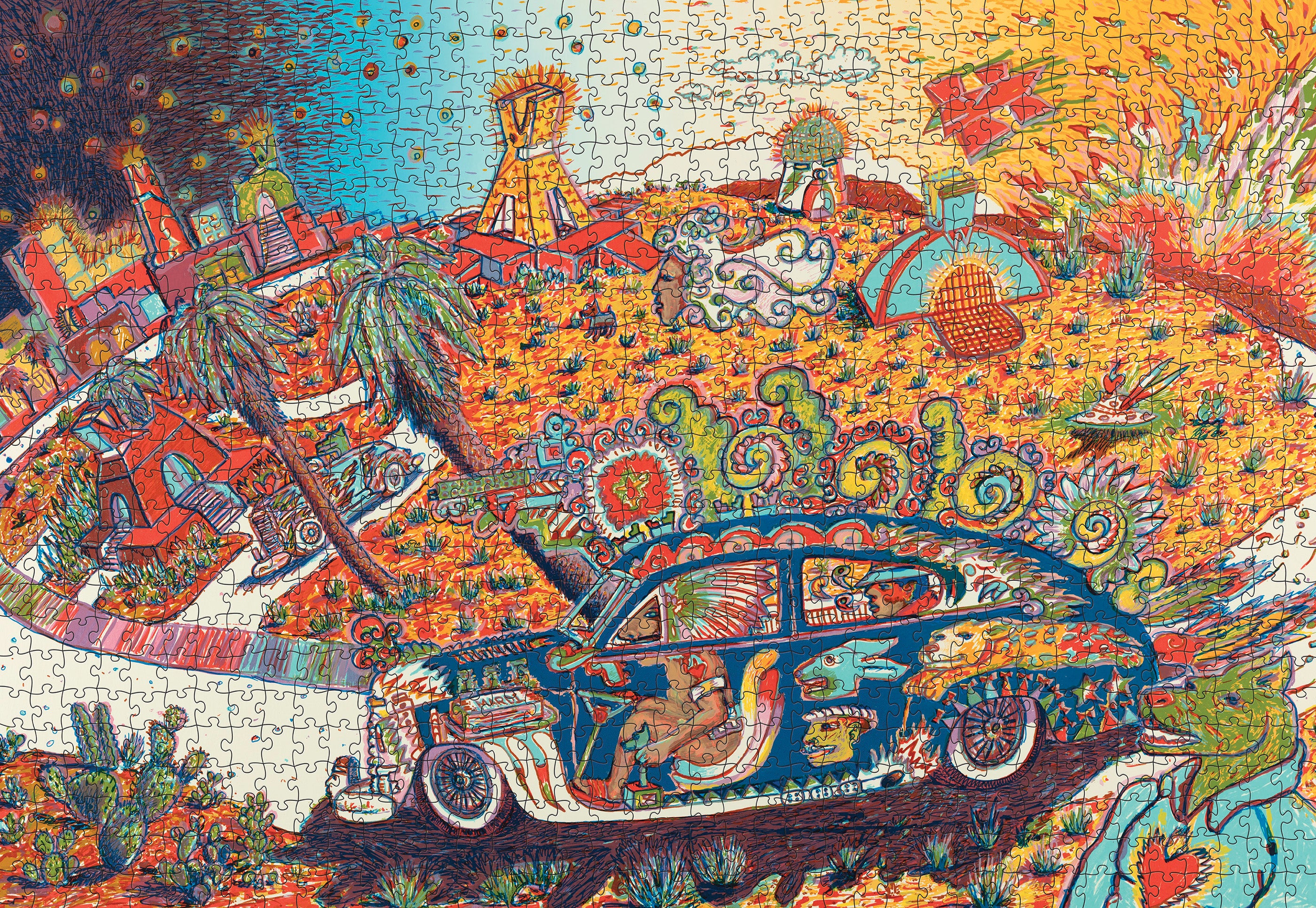 Gilbert “Magu” Luján: Cruising Turtle Island 1000-Piece Jigsaw