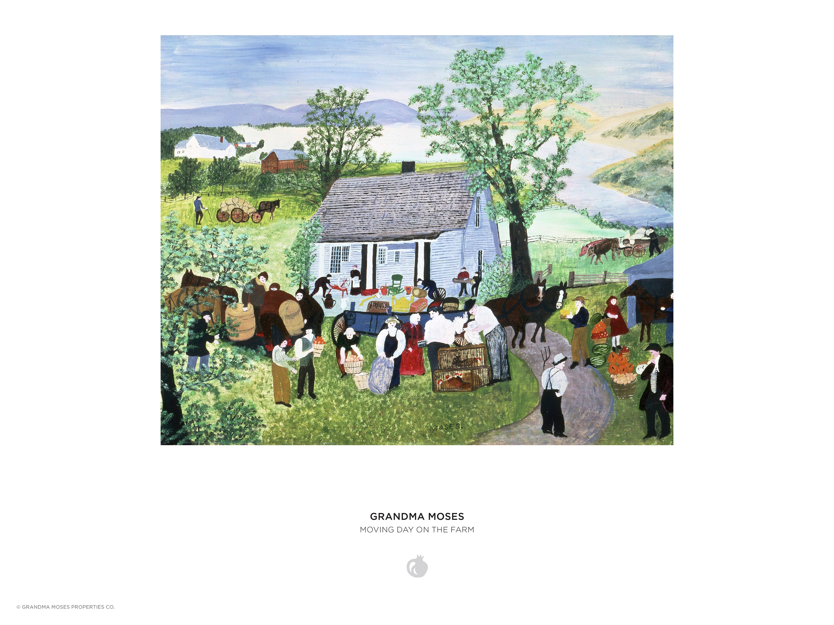 Grandma Moses: Moving Day on the Farm 1000-Piece Jigsaw Puzzle