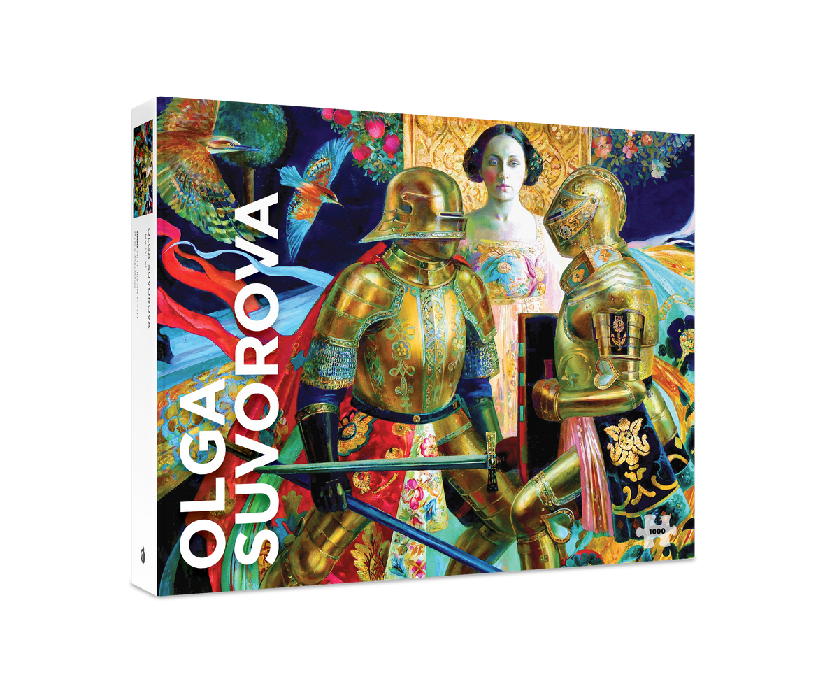 Pomegranate Olga Suvorova The Tamer – 1000 Teile Puzzle, Exotische Kunst Mit Pfauen & Geparden