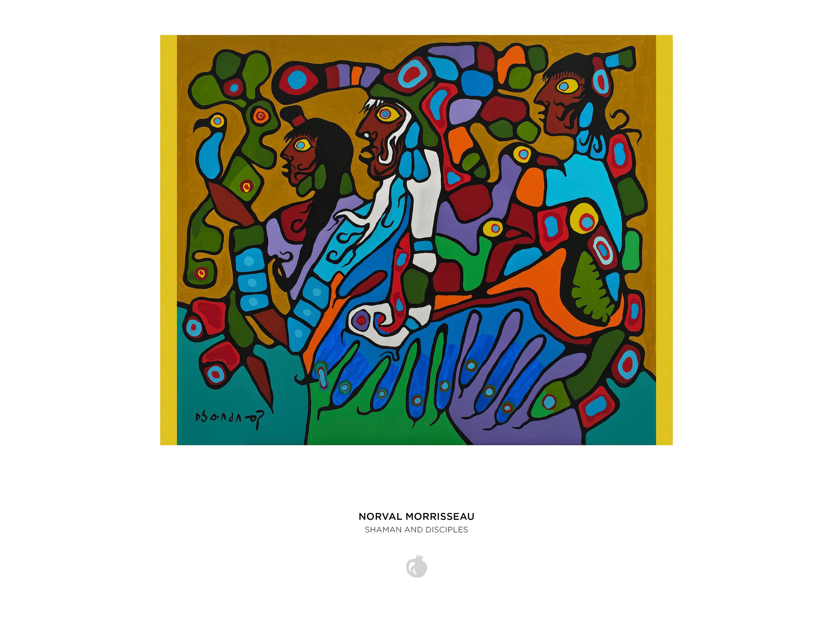 絵画 9161 Norval Morrisseau: Shaman and Disciples 1000-Piece Jigsaw Puzzle
