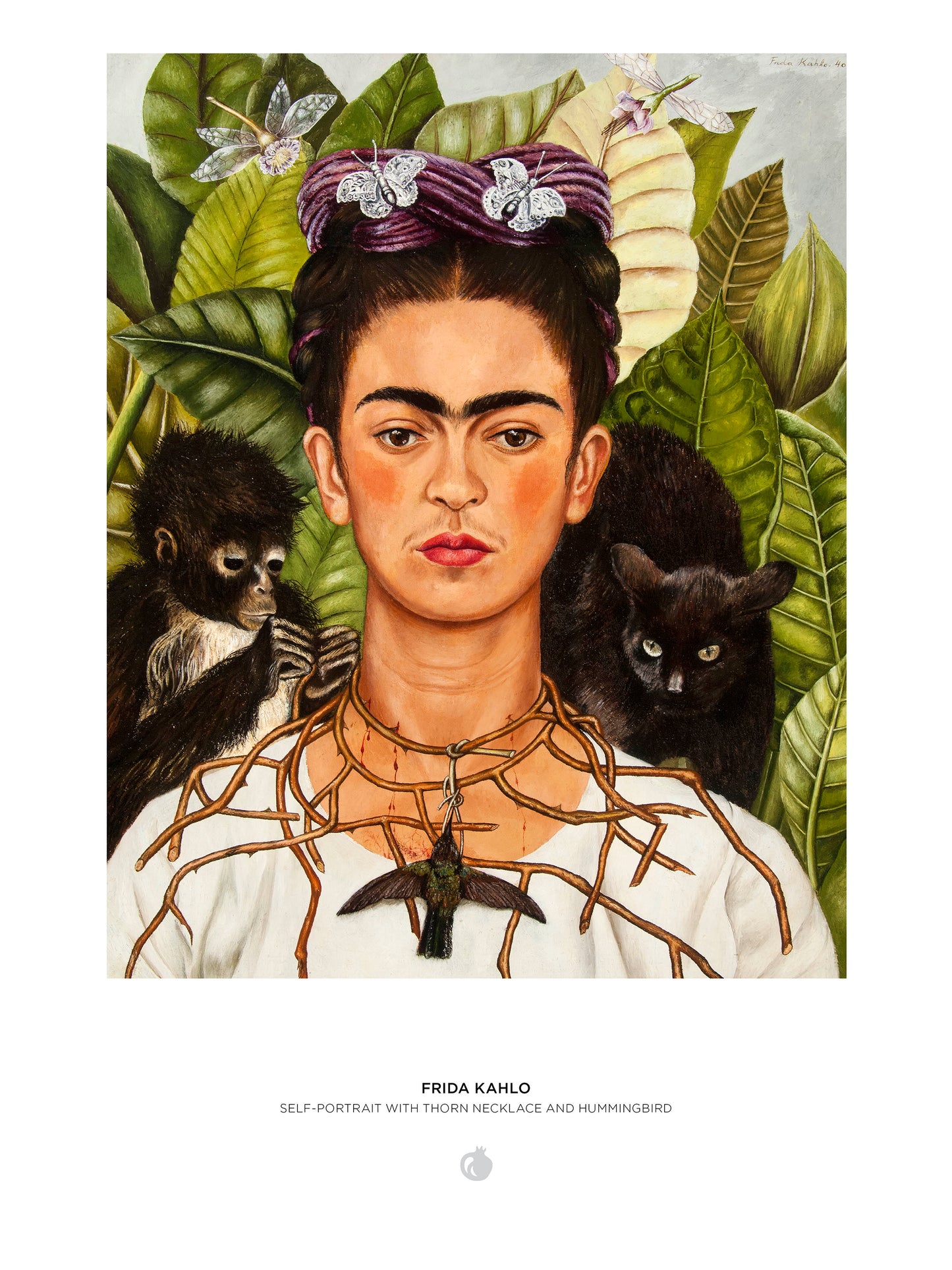 Frida Kahlo: Self-Portrait with Thorn Necklace and Hummingbird 1000-Piece Jigsaw Puzzle_Interior_1