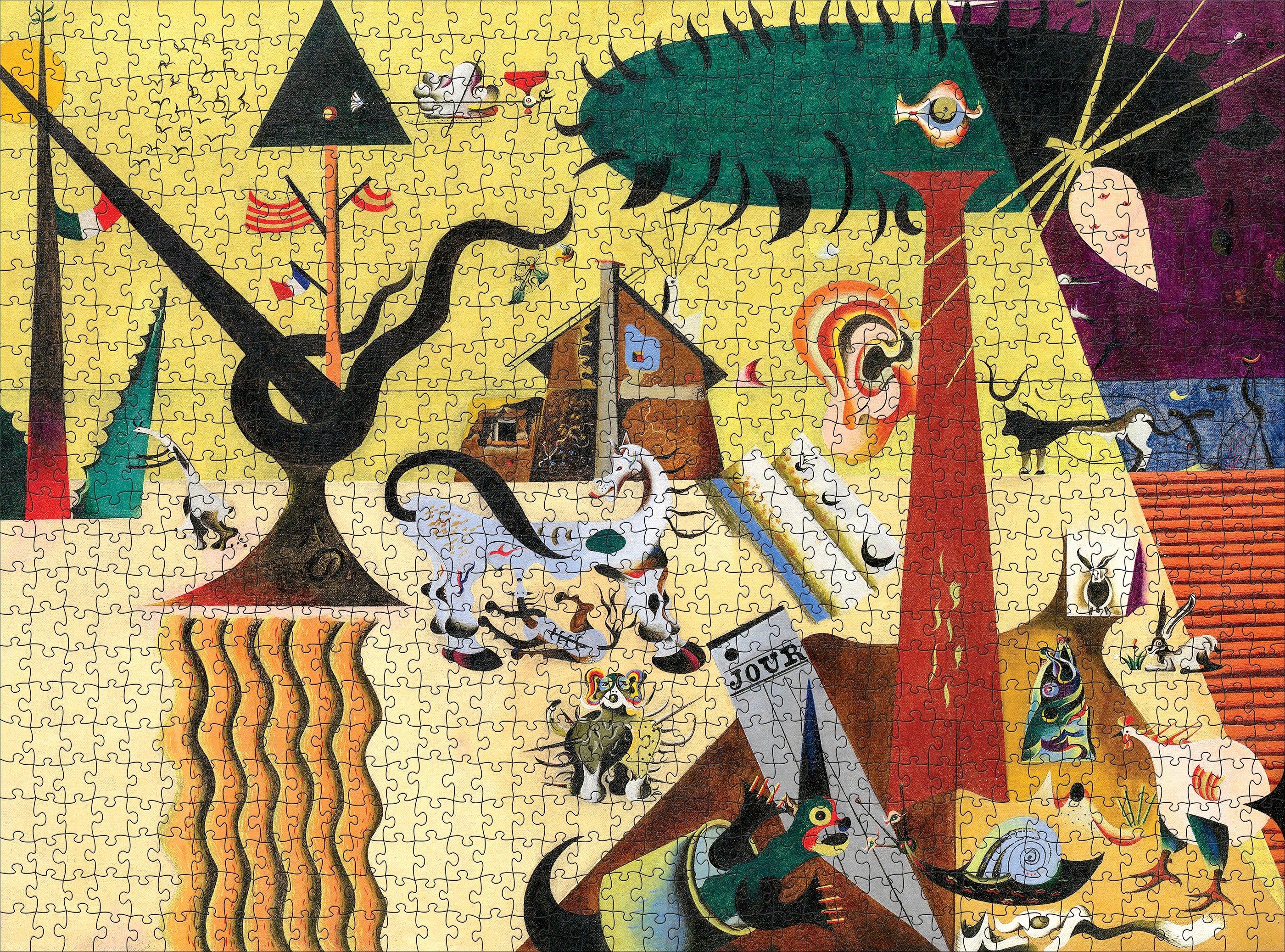 Joan Miró: The Tilled Field 1000-Piece Jigsaw Puzzle – Pomegranate
