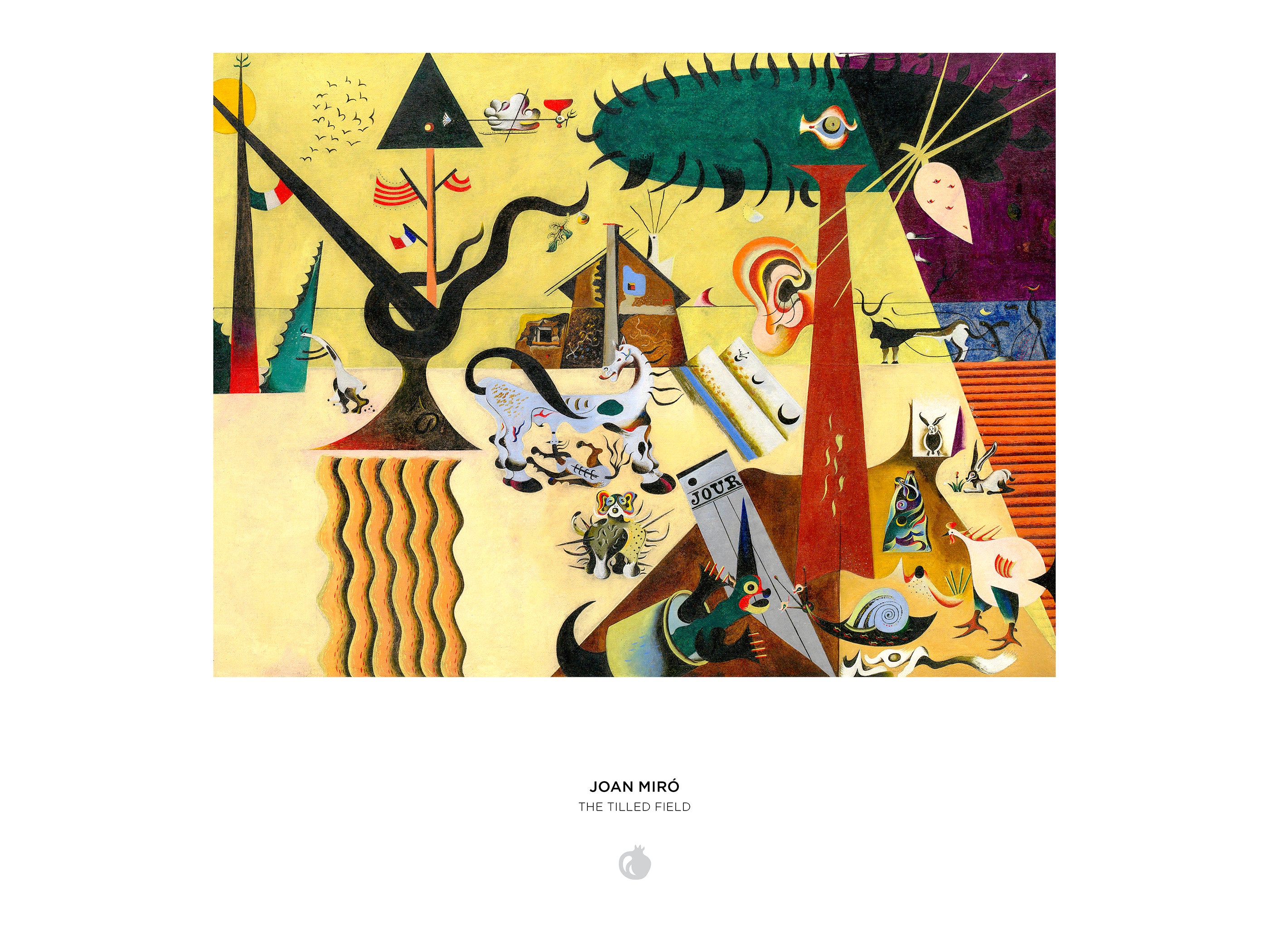 Joan Miró: The Tilled Field 1000-Piece Jigsaw Puzzle – Pomegranate