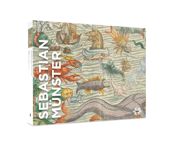 Sebastian Münster: Sea Monsters 1000-Piece Jigsaw Puzzle – Pomegranate