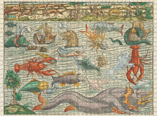 Sebastian Münster: Sea Monsters 1000-Piece Jigsaw Puzzle_Primary