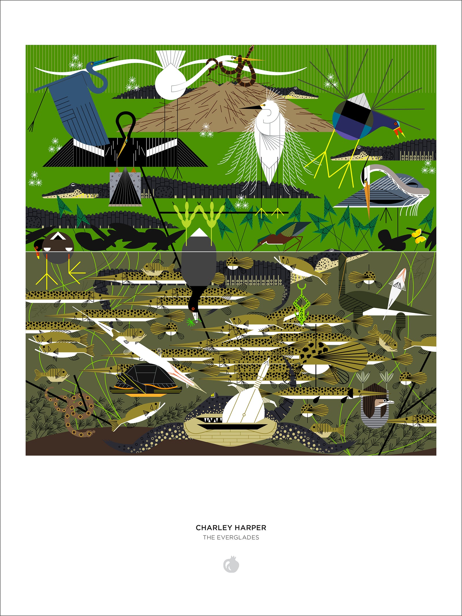 Charley Harper: The Everglades 1000-Piece Jigsaw Puzzle_Interior_1
