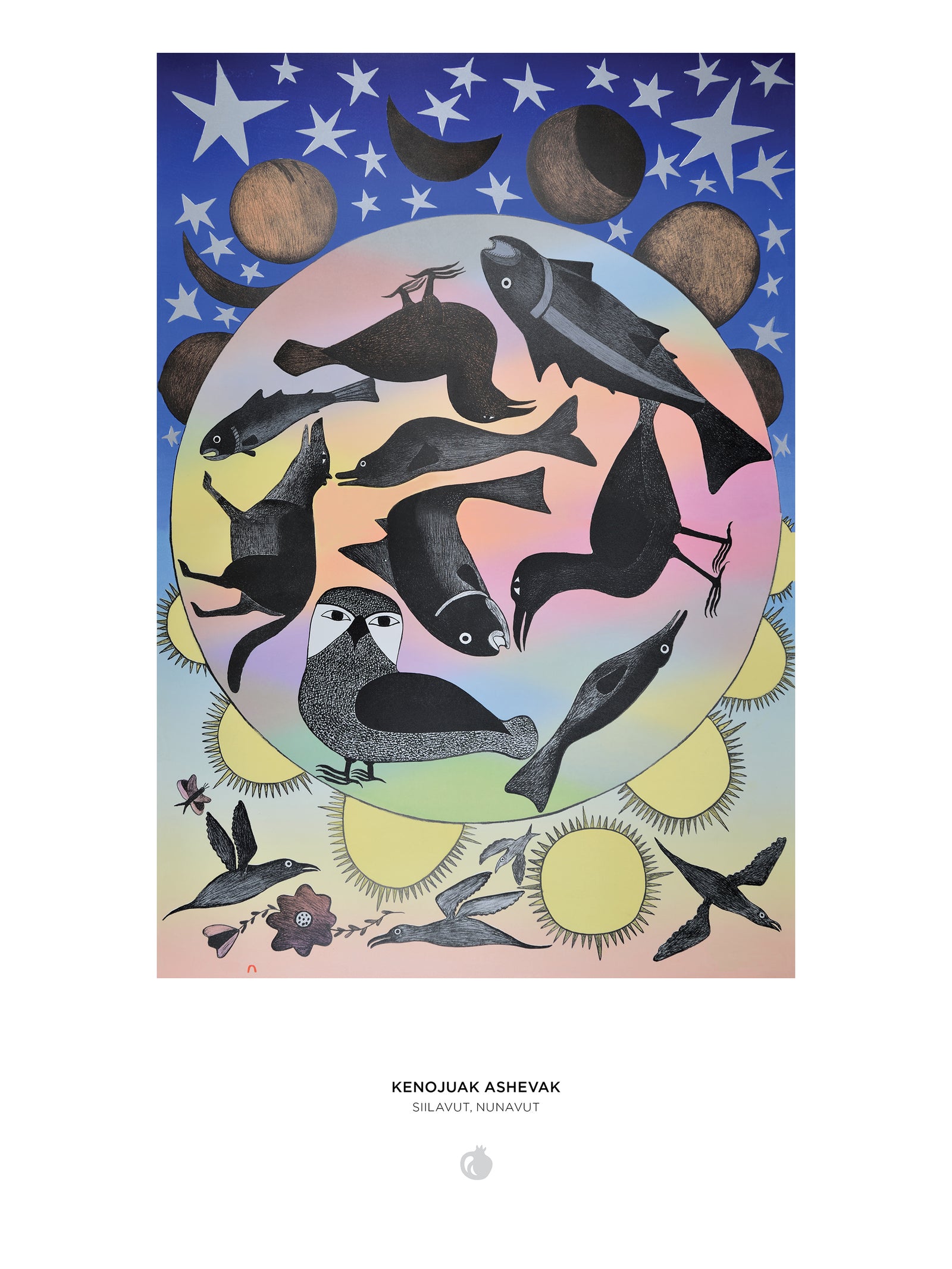 Kenojuak Ashevak: Siilavut, Nunavut 1000-Piece Jigsaw Puzzle_Interior_1