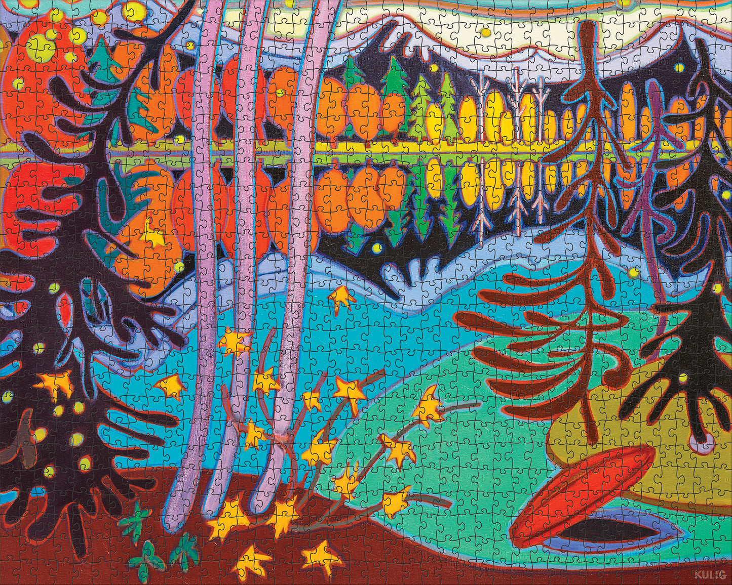 Darlene Kulig: End of Canoe Ride 1000-Piece Jigsaw Puzzle_Zoom