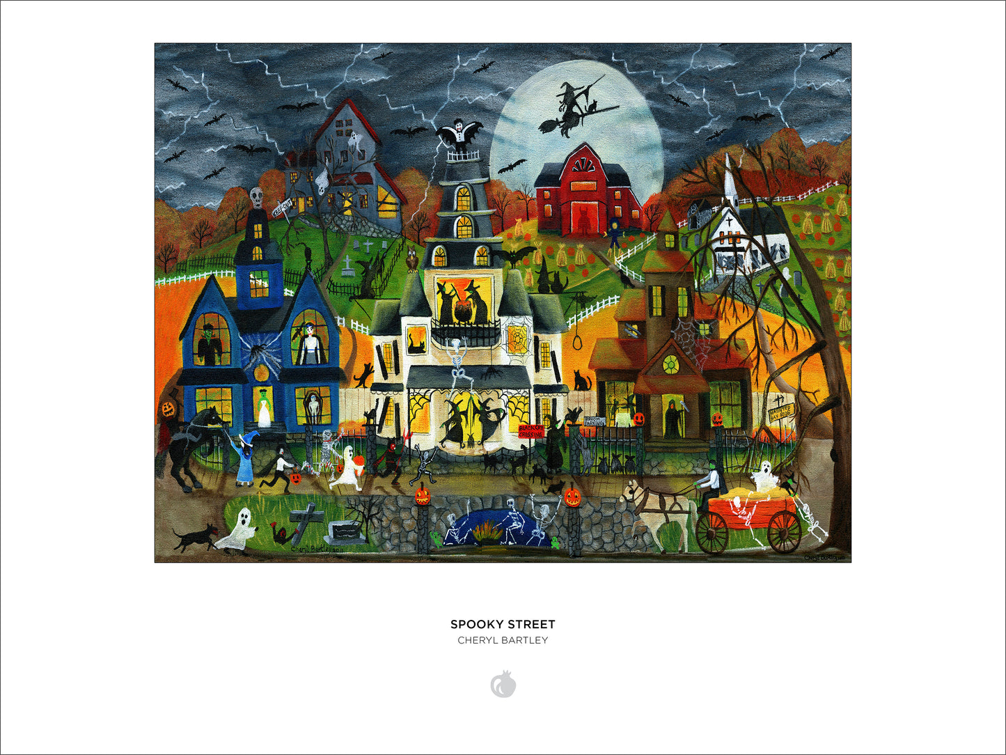 Cheryl Bartley: Spooky Street 1000-Piece Jigsaw Puzzle_Interior_2