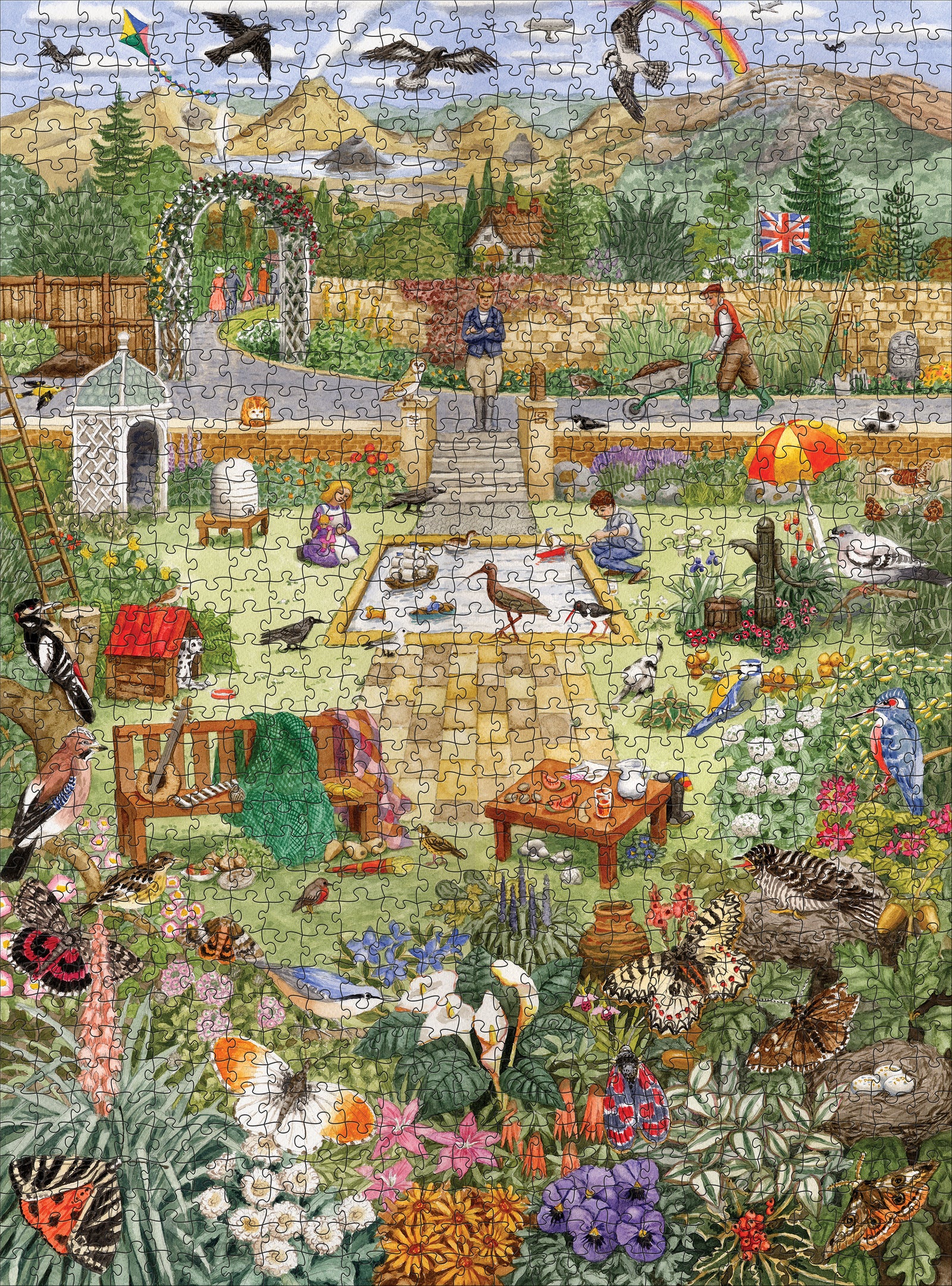 Gale Pitt: Alphabet Garden 1000-Piece Jigsaw Puzzle_Zoom