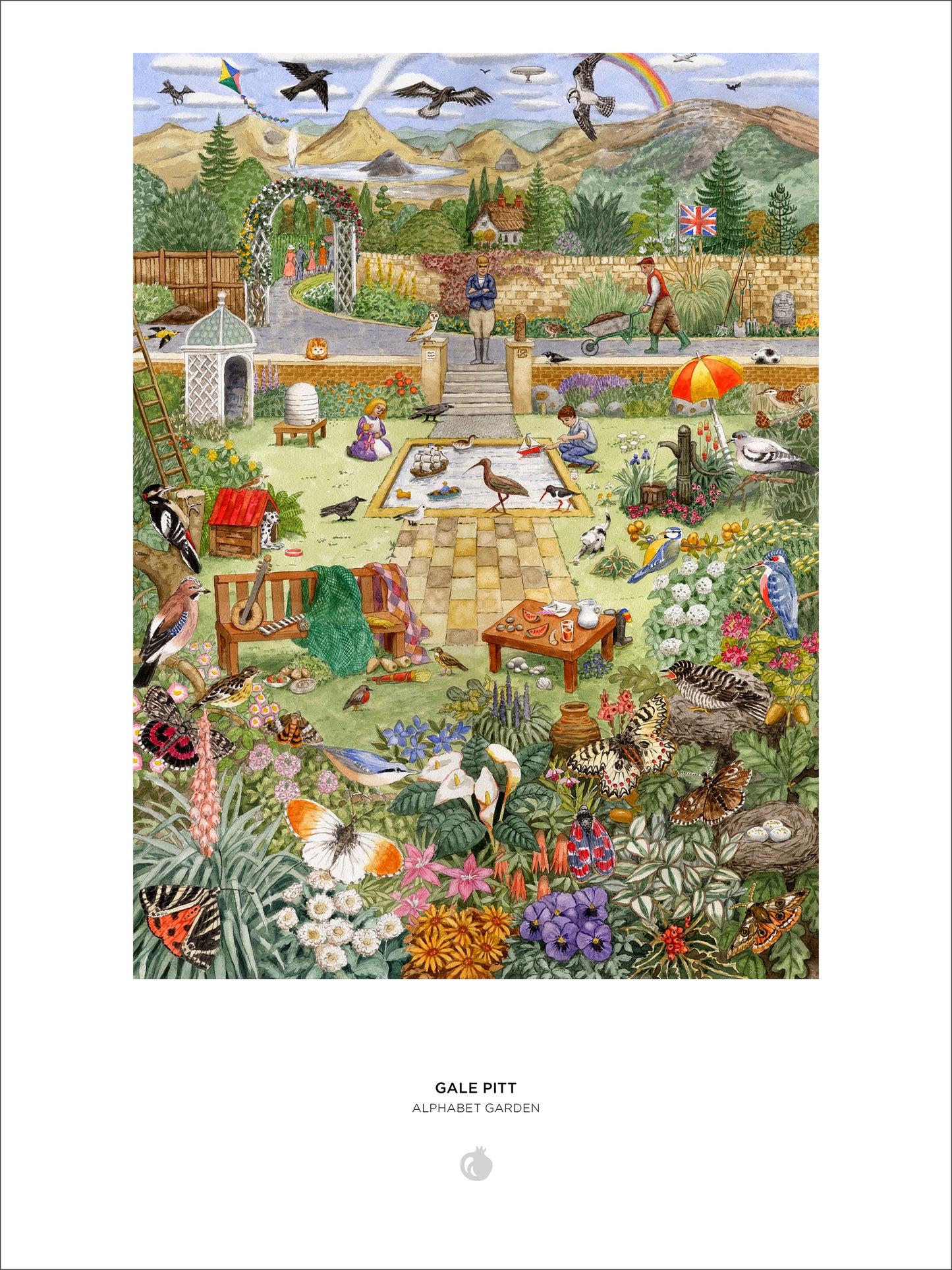 Gale Pitt: Alphabet Garden 1000-Piece Jigsaw Puzzle_Interior_1