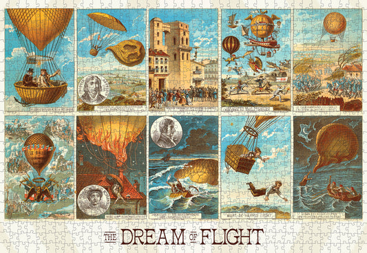 The Dream of Flight: Early Ballooning 1000-Piece Jigsaw Puzzle_Primary