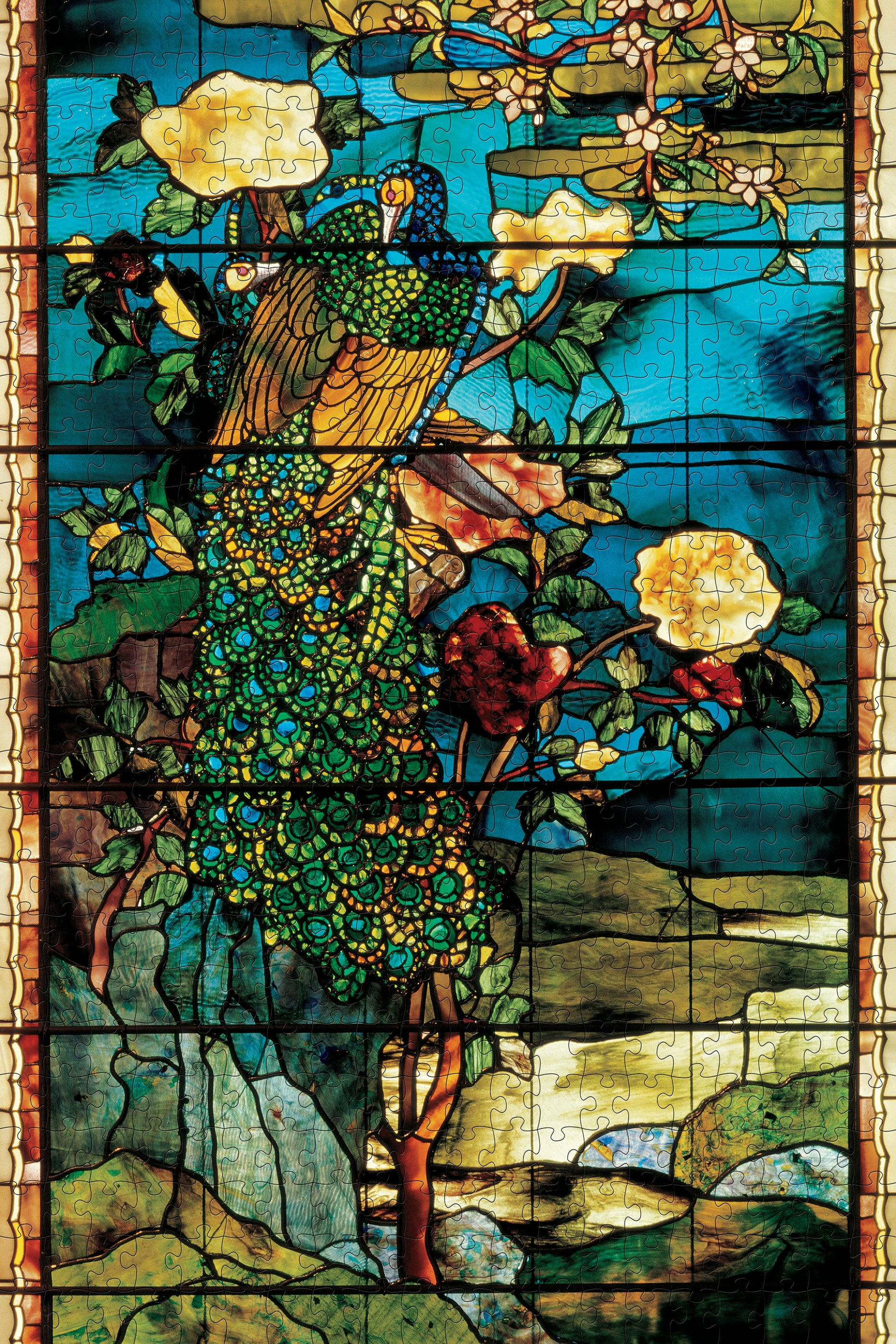 John La Farge: Peacocks and Peonies II 500-piece Jigsaw Puzzle