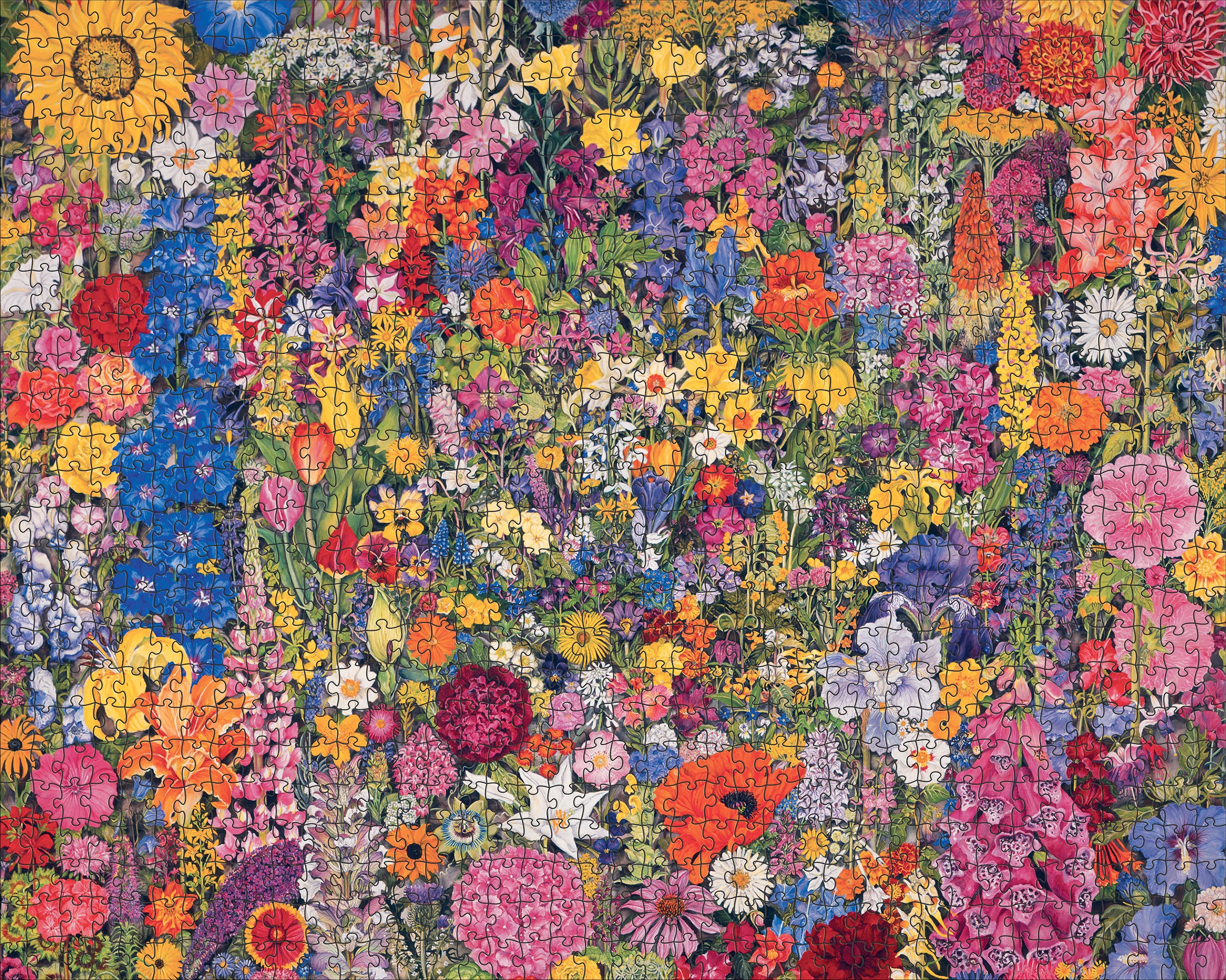 Rosalind Wise: Flower Cycle 1000-Piece Jigsaw Puzzle – Pomegranate