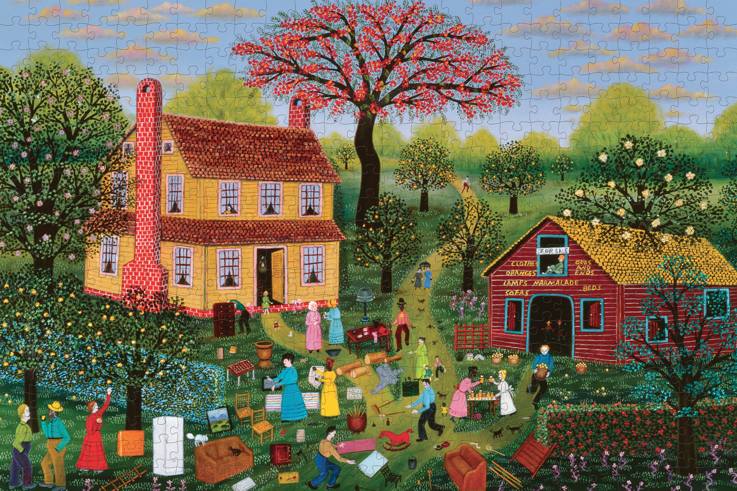 Mattie Lou O'Kelley: Yard Sale 500-piece Jigsaw Puzzle – Pomegranate