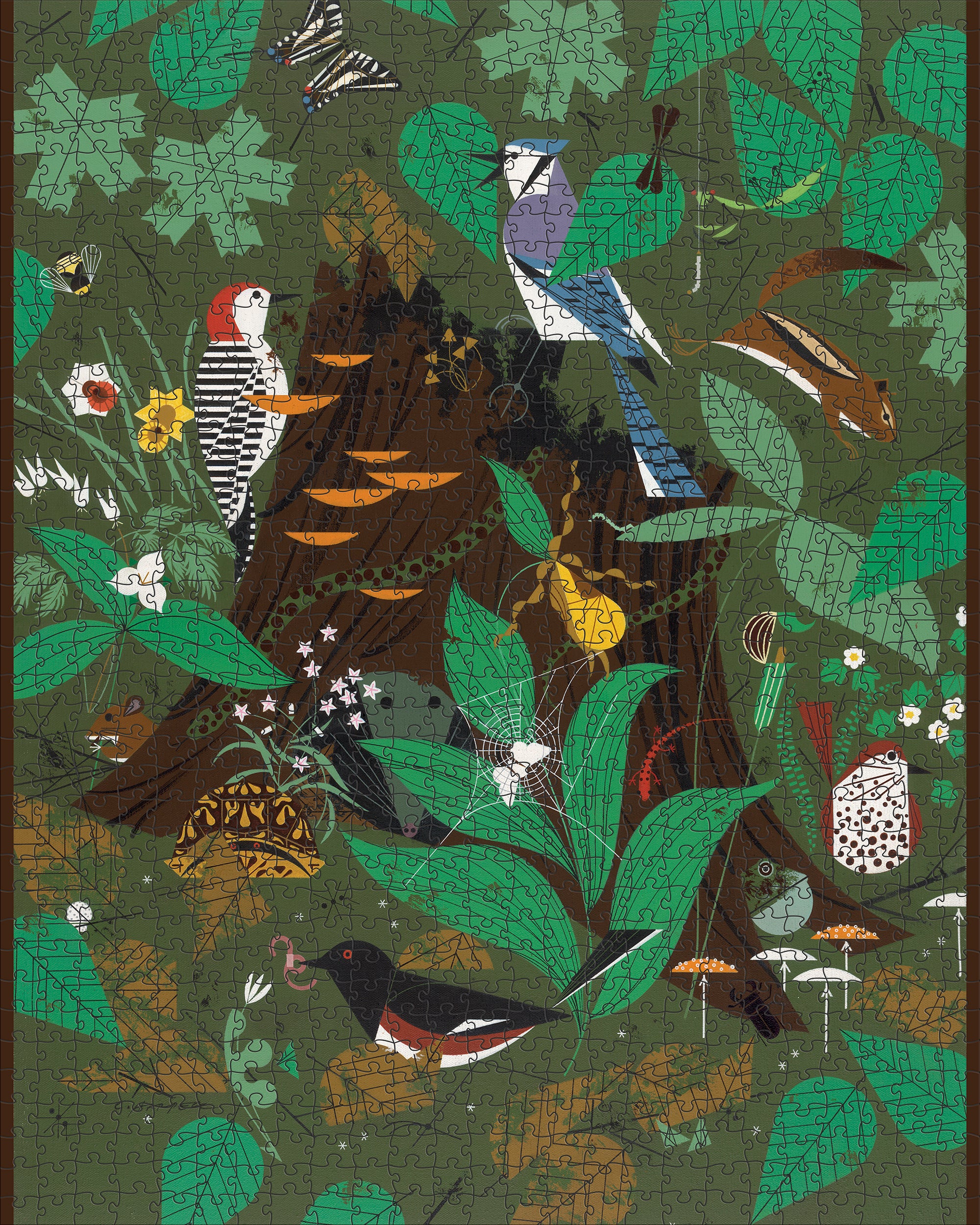 Charley Harper: Woodland Wonders 1000-piece Jigsaw Puzzle
