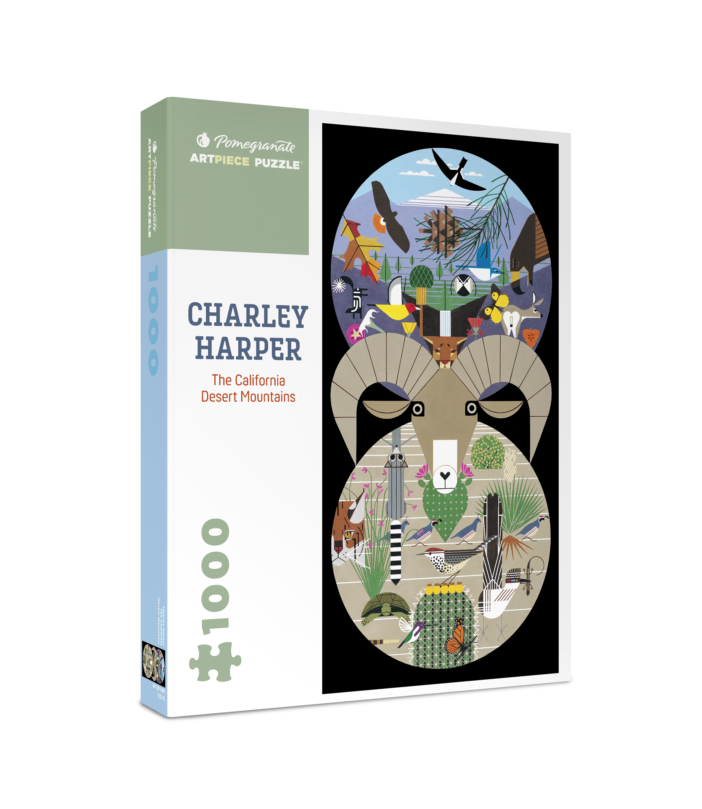 Charley Harper: The California Desert Mountains 1000-Piece Jigsaw Puzz